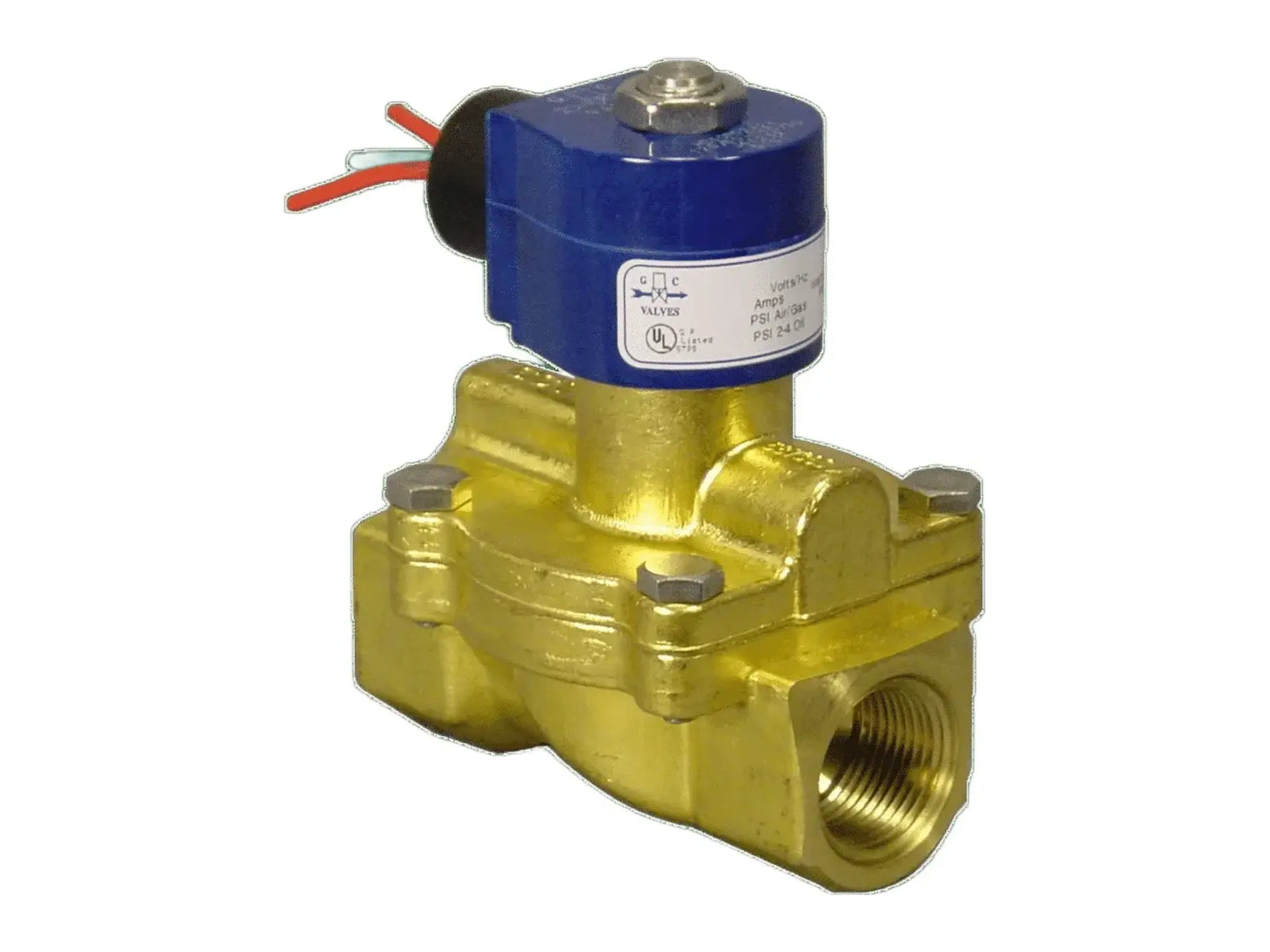 GC Valves S211GF02K4DG1E, 1/2" NC Valve, 120V, 250 PSI Max, 230°F