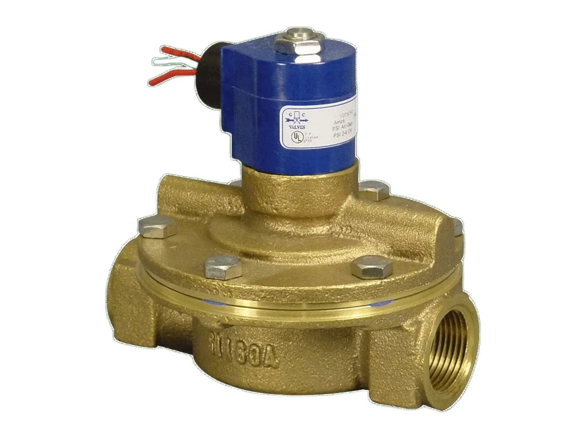 GC Valves S211GF02N4JJ5, 2" NC Solenoid Valve 120V, Air Water Oil