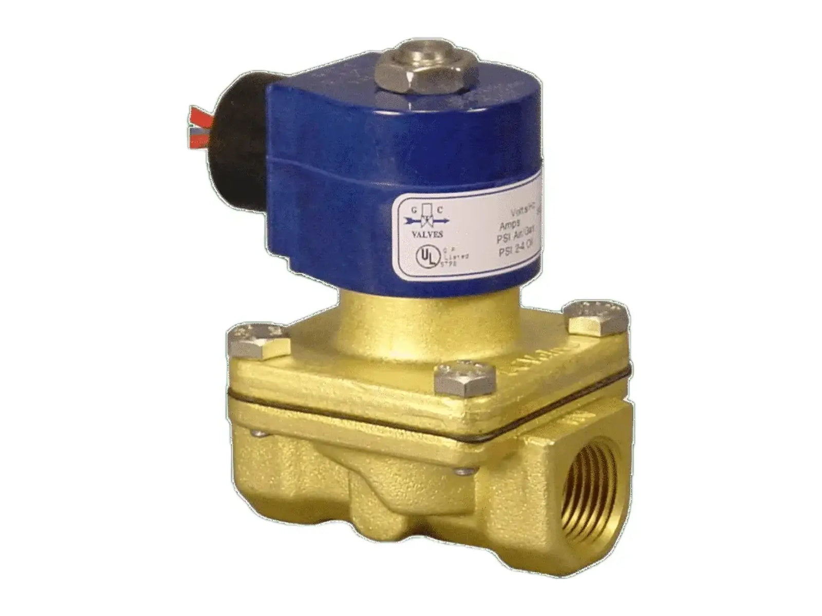 GC Valves S211GF02V5DG4, 1/2" NC, 5-200 PSI Viton Seat
