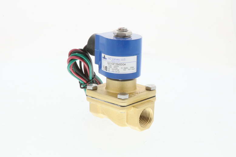 GC Valves S211GF15N5DG4, 1/2" NPT N/C 12VDC Solenoid Valve
