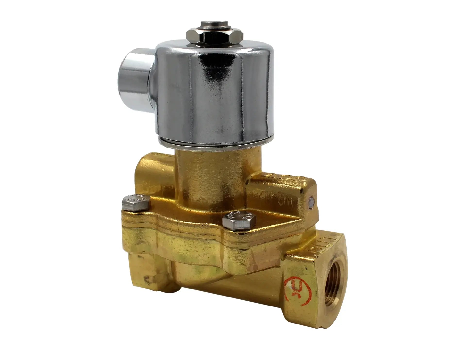 GC Valves S211YH02T4CG1, 3/8" NC Solenoid Valve, 120V DIN Con