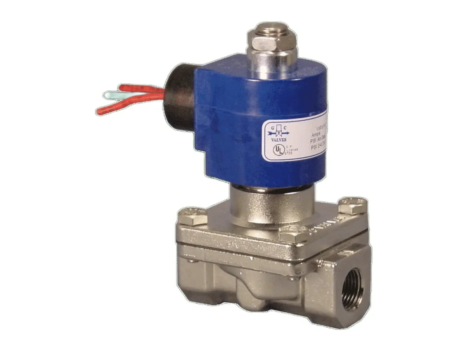 GC Valves S212GF02J7DG4, 1/2" NO SS Body with Buna Seat