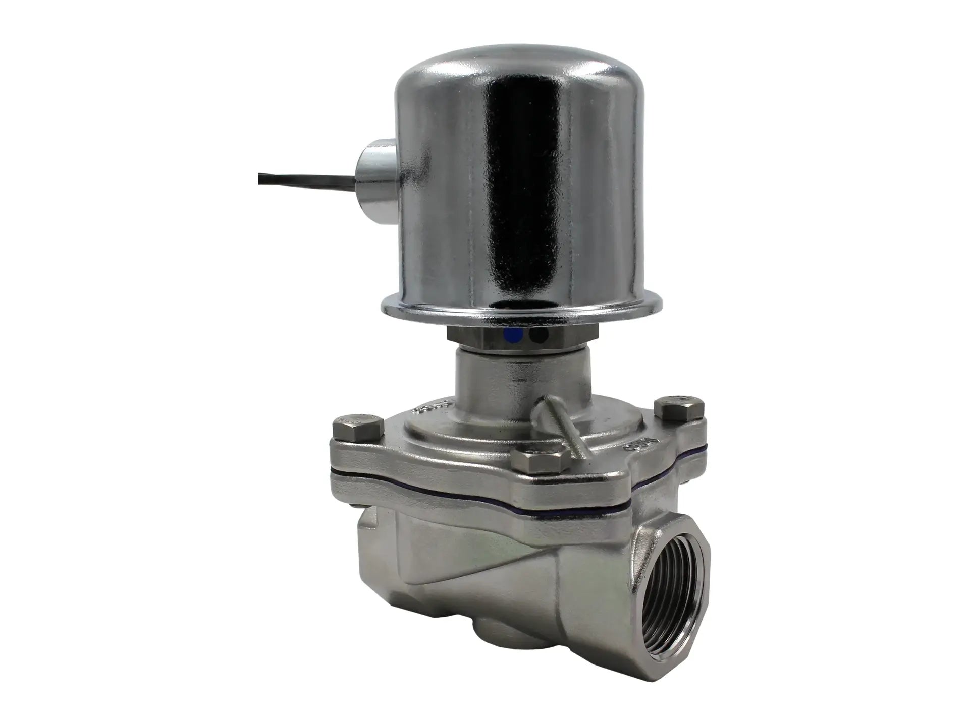GC Valves S271AF02L7FG9, 1" NC 120V Stainless Steel Valve, Zero Differential