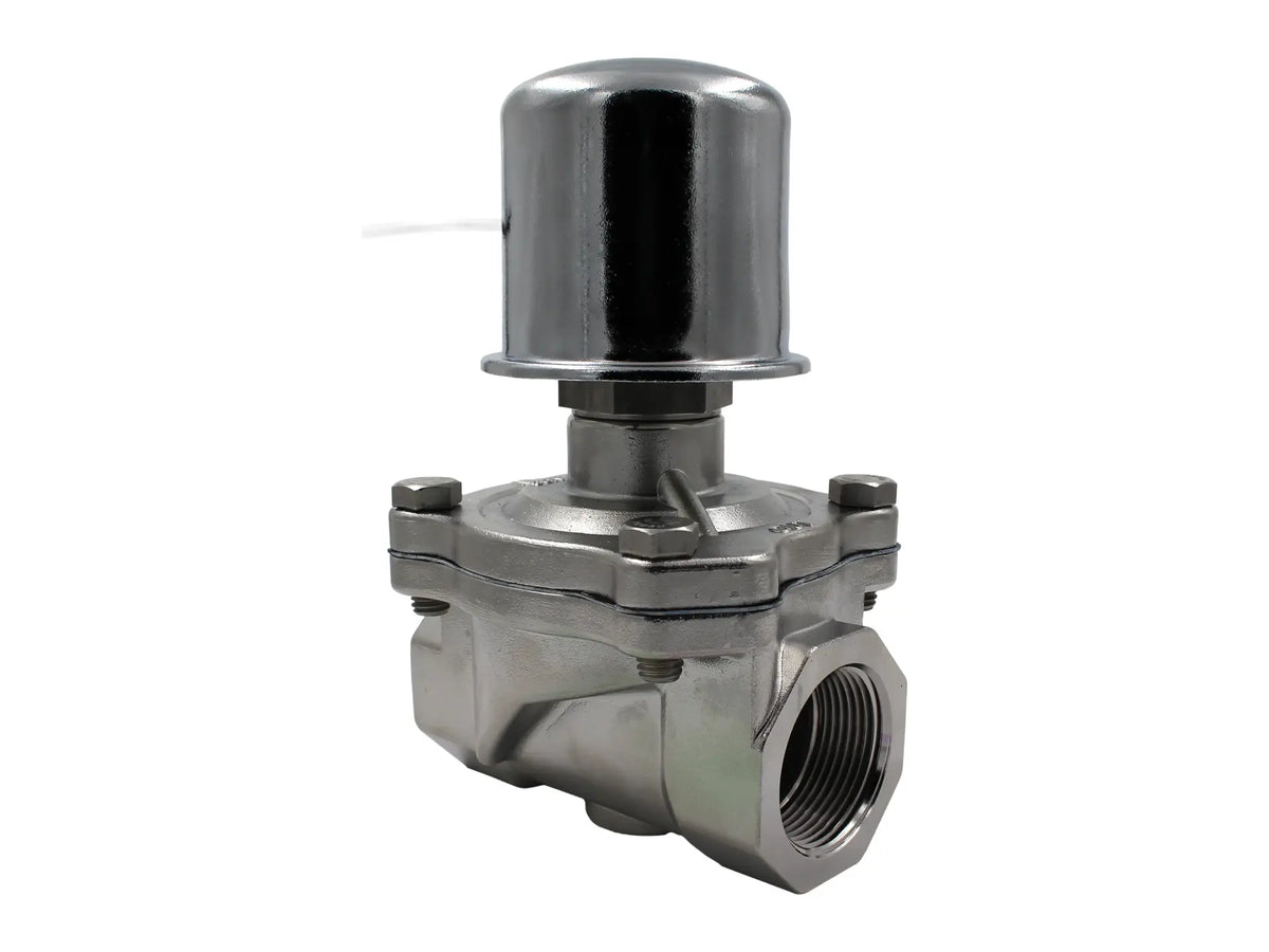 GC Valves S271AF02L7GJ2, 1.25" NC SS Valve, 0-150 PSI Viton Seat