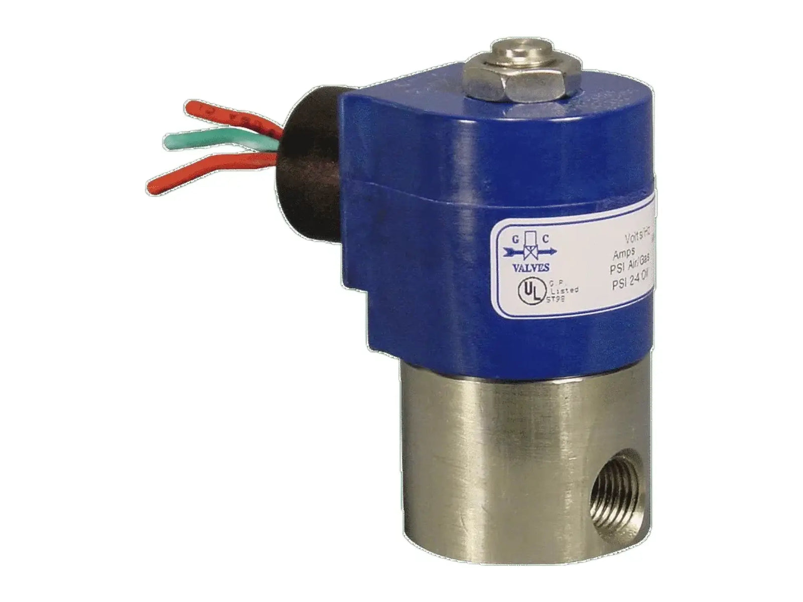 GC Valves S301GF02N2AC9, 1/8" 120V Stainless Steel Valve, 0-300 PSI