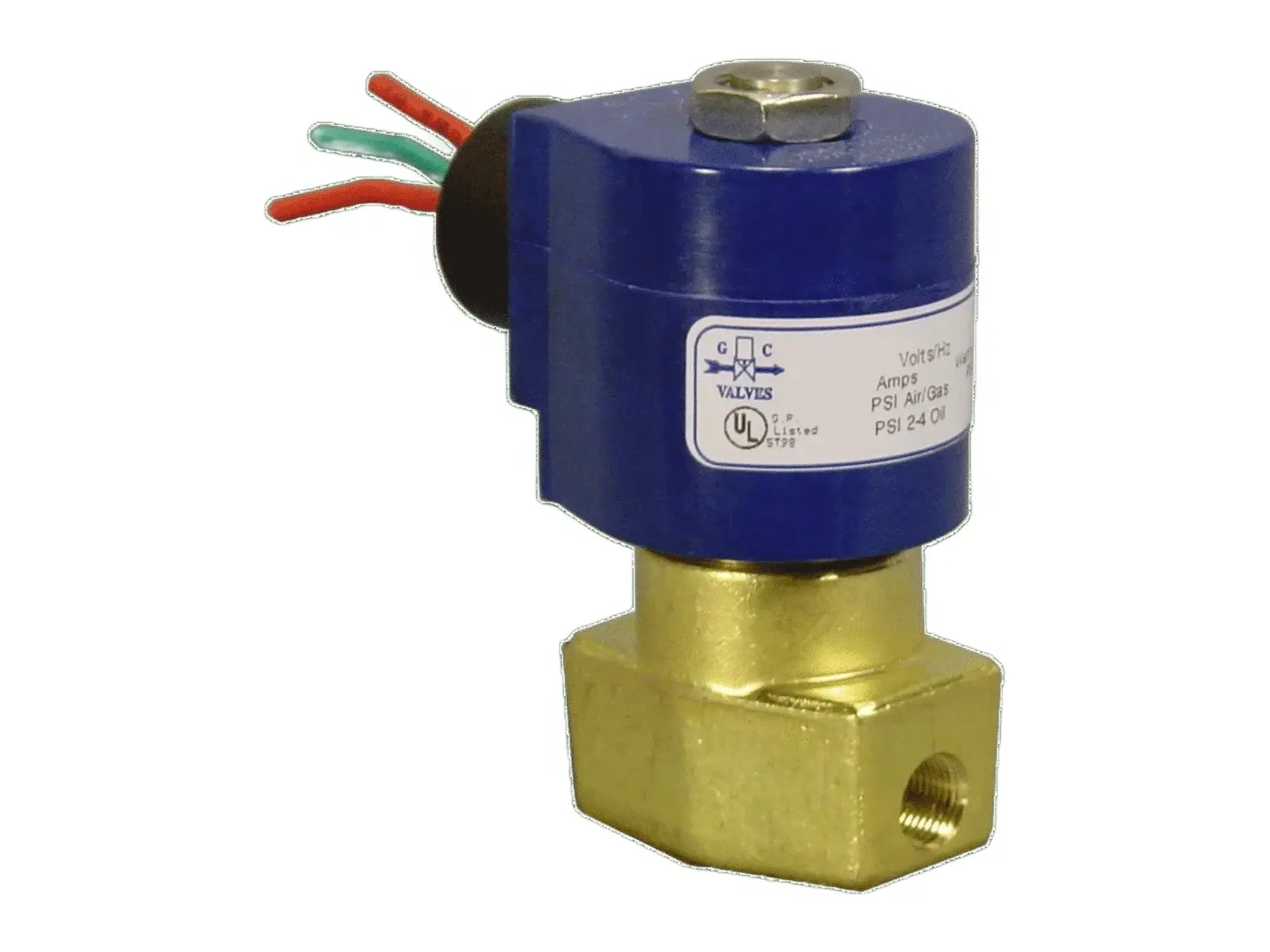 GC Valves S301GF02N8BC3, 1/4" NC 120V, 0-1050 PSI Air Water Oil Valve