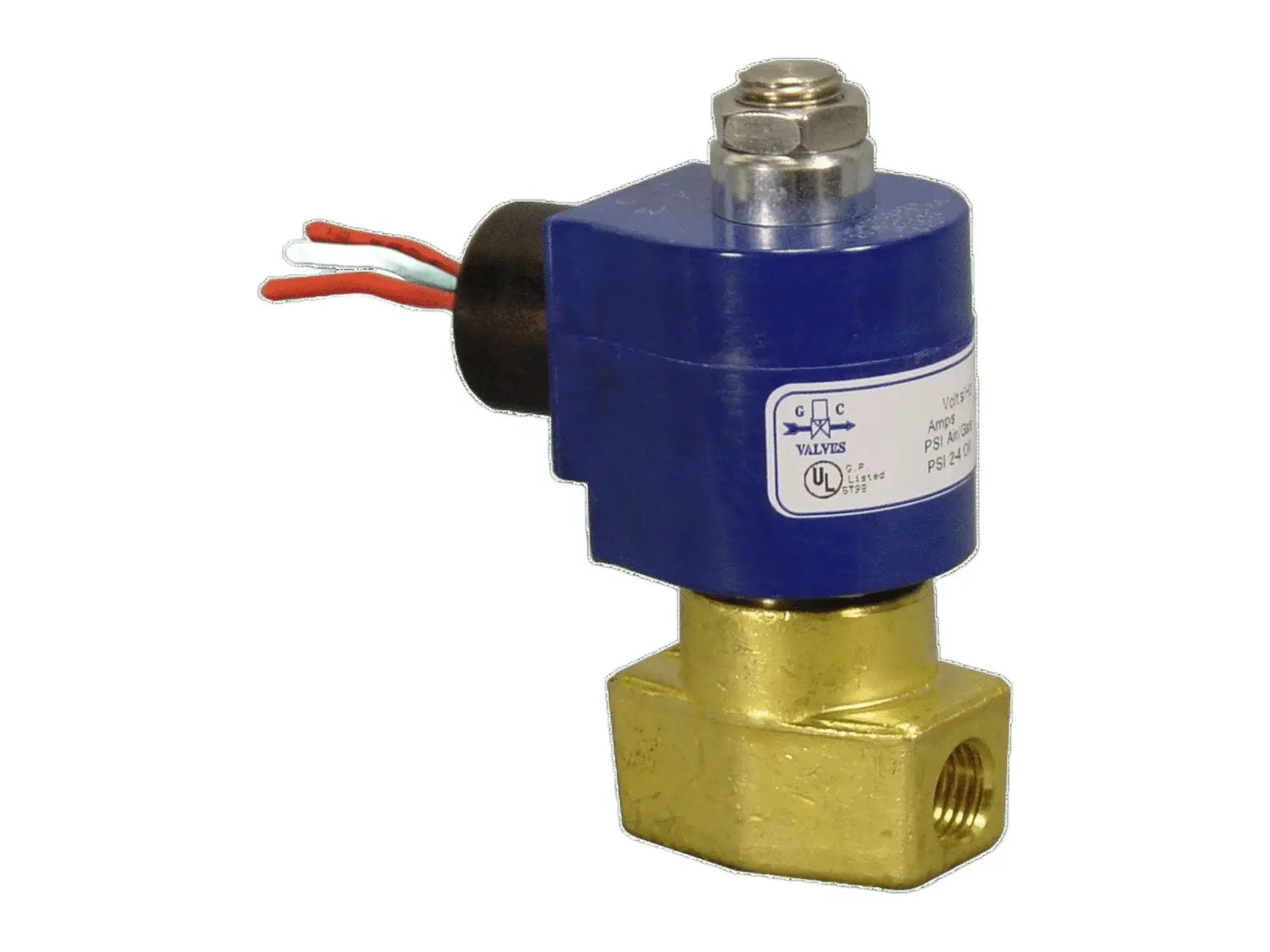 GC Valves S302GF02V8BD5, 1/4" NO Brass Valve 0-100 PSI