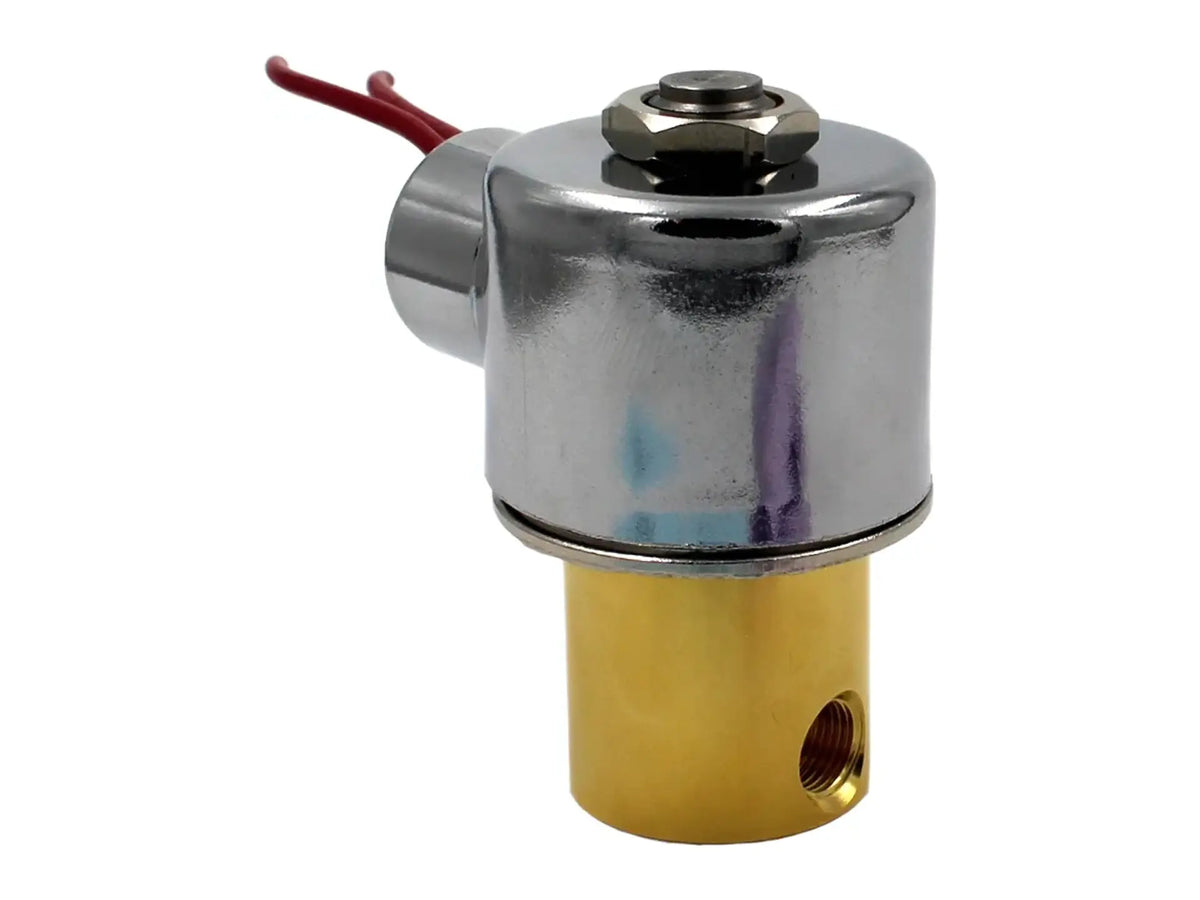 GC Valves S311AF02V8AC9L, 1/8" NC Brass Viton Valve with Drain