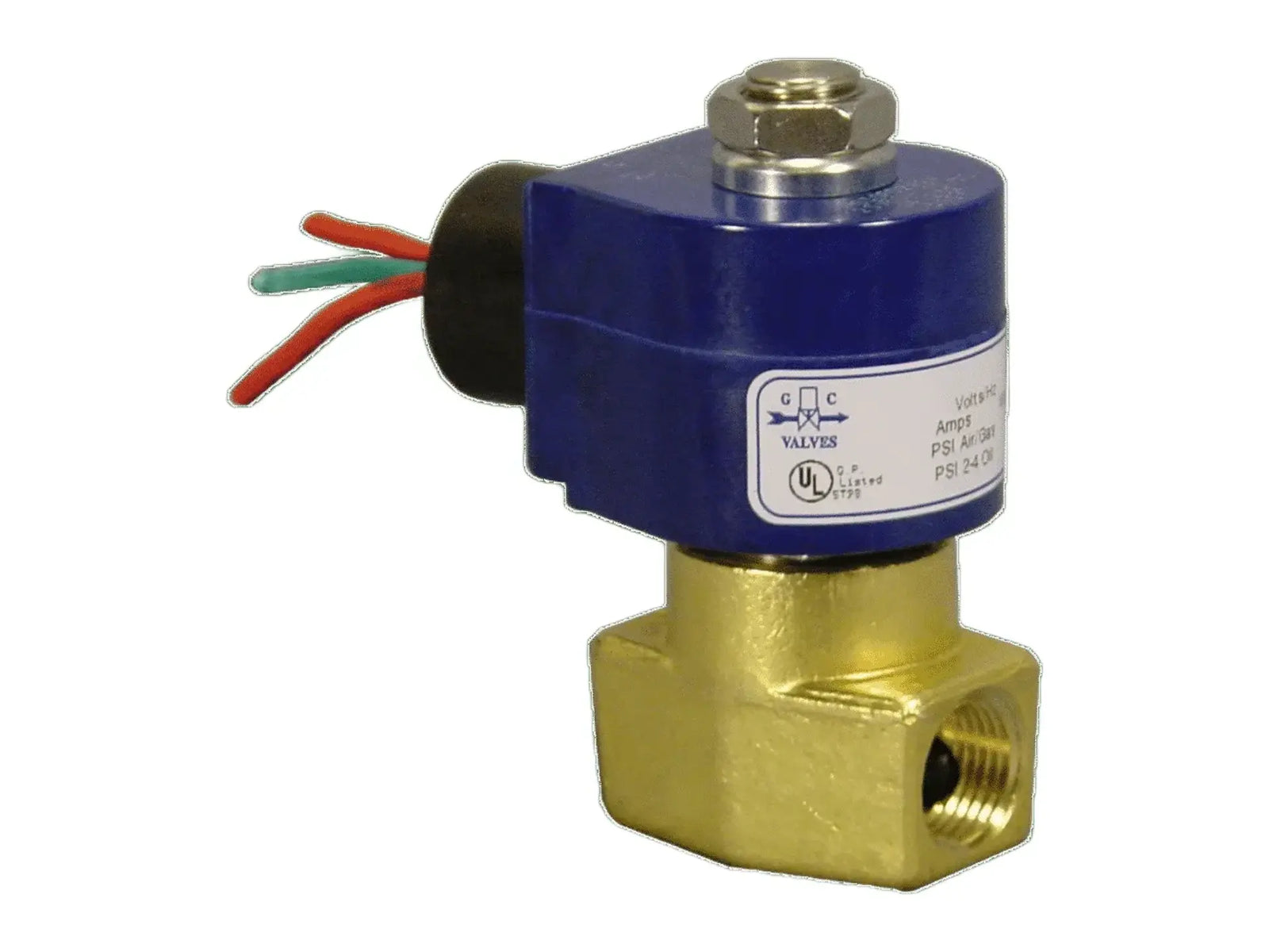 GC Valves S312GF02V8AC9, 1/8" NO Solenoid Valve, 120V Viton Seat