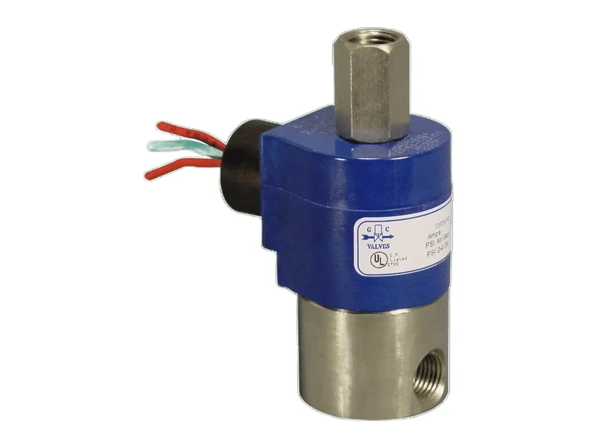 GC Valves S313AF02V2AC9, 1/8" SS 3W NC 110V Solenoid Valve