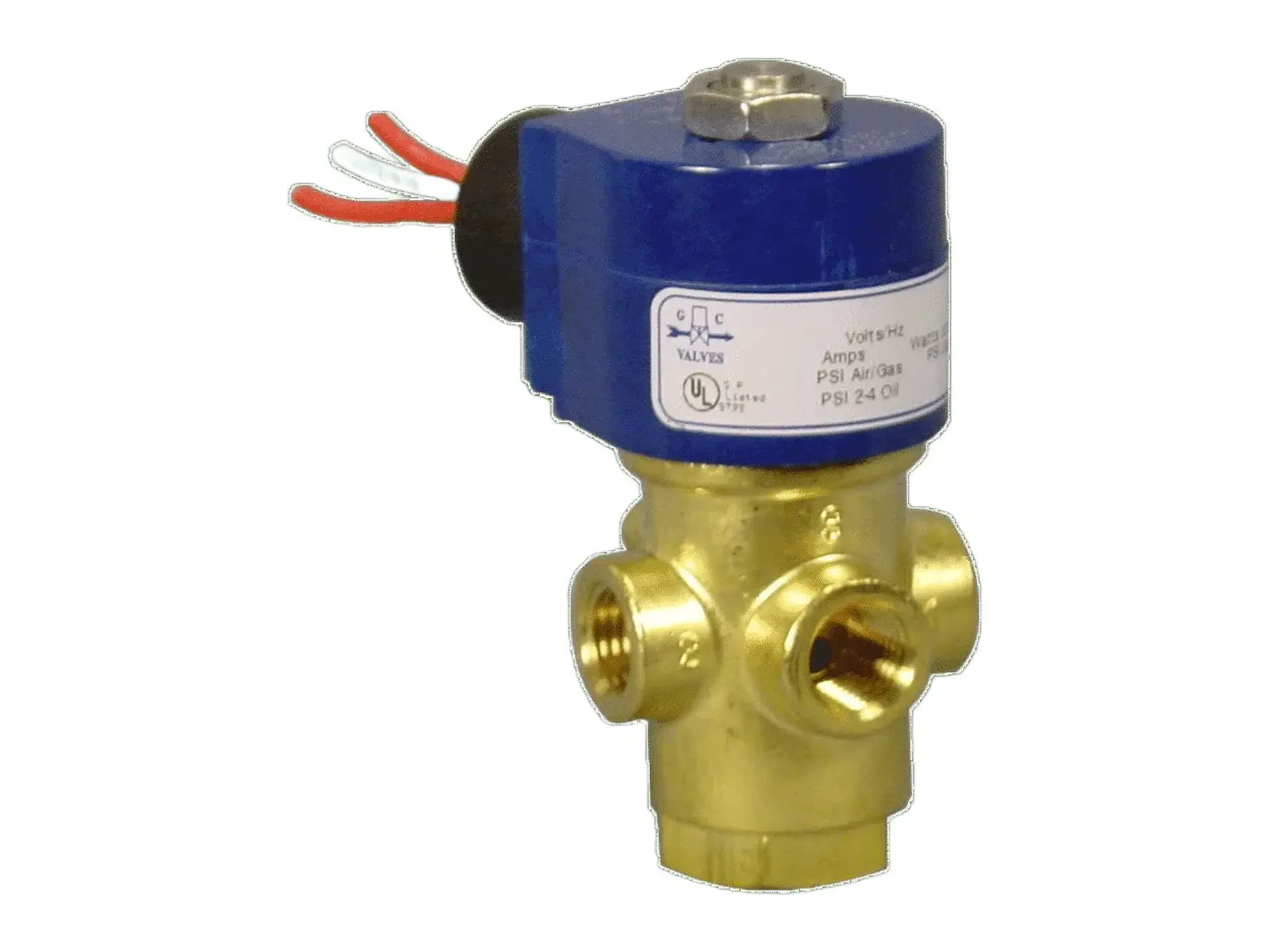GC Valves S334GF02N4BC9, 1/4" 3-Way NO Valve, 120V, 0-150 PSI