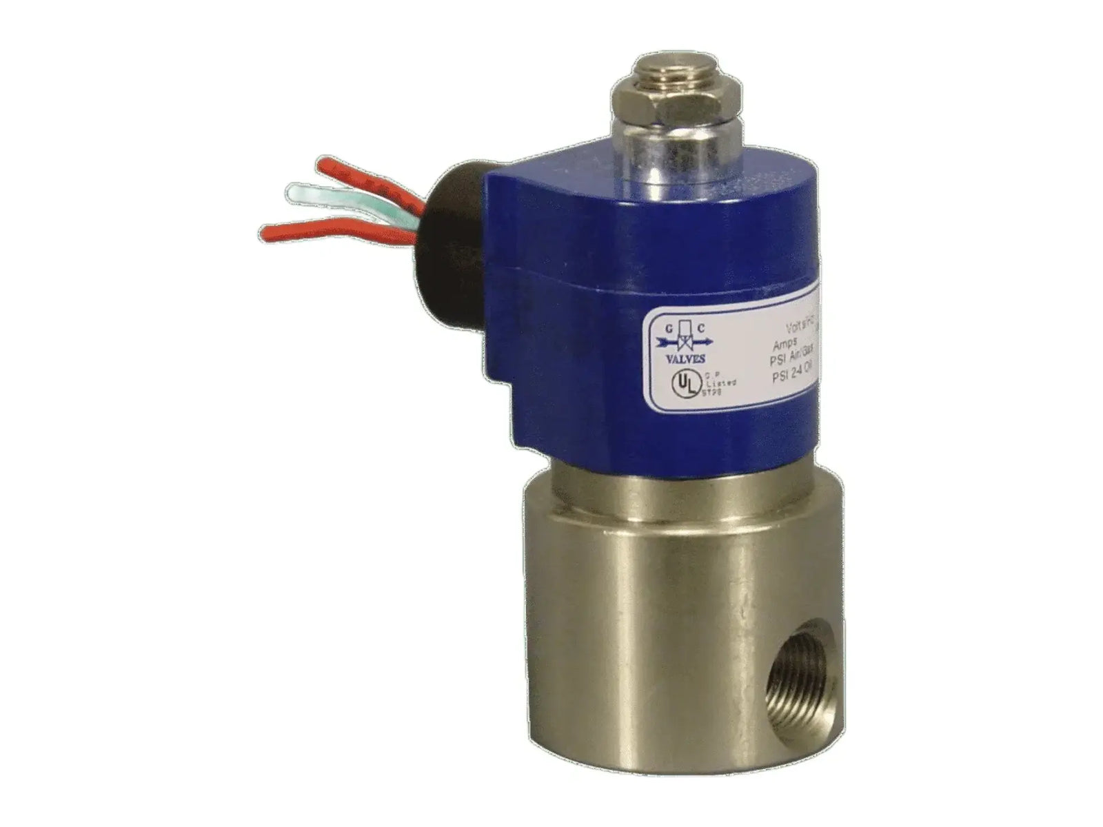 GC Valves S402GF02V1BF5, 1/4" 120V NO, 0-300# SS Valve