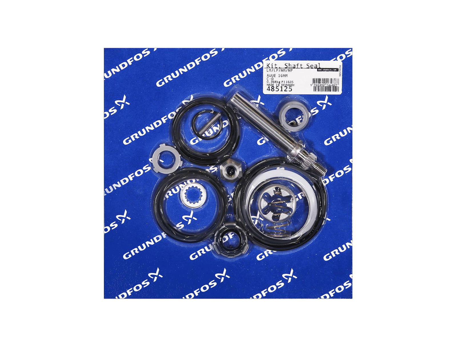 Grundfos 00485125, Shaft Seal Kit Without Impeller D16 AUUE