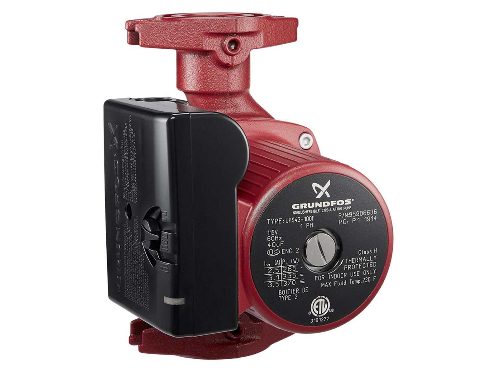 Grundfos 52722520, UPS43-44BFC 115V Bronze Circulator Pump
