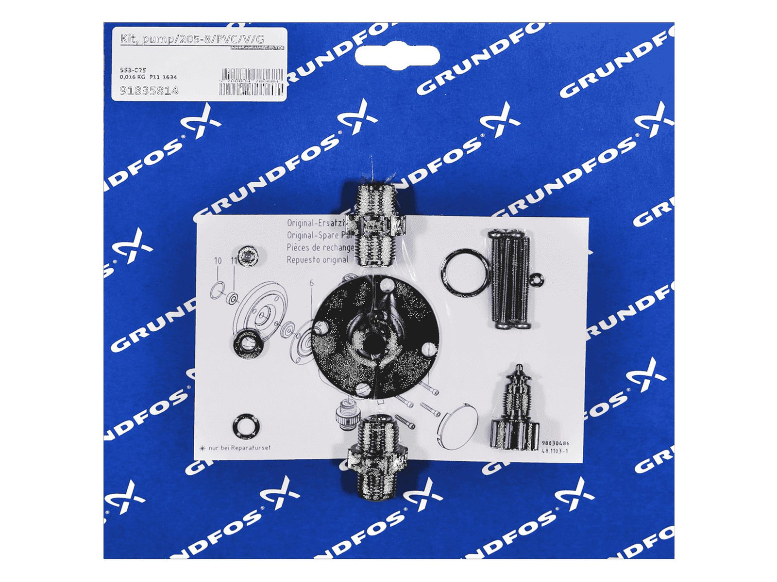 Grundfos 91835814, Pump Kit PVC V G 205-8