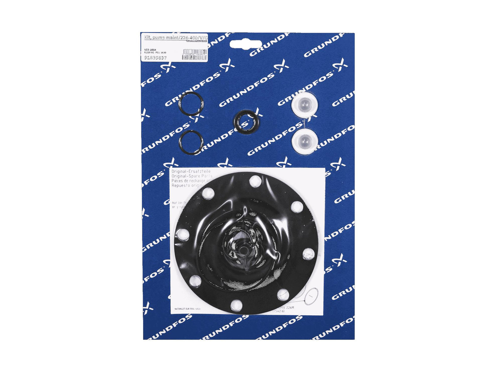 Grundfos 91835837, Maintenance Kit for Pump Model 226-400 V G