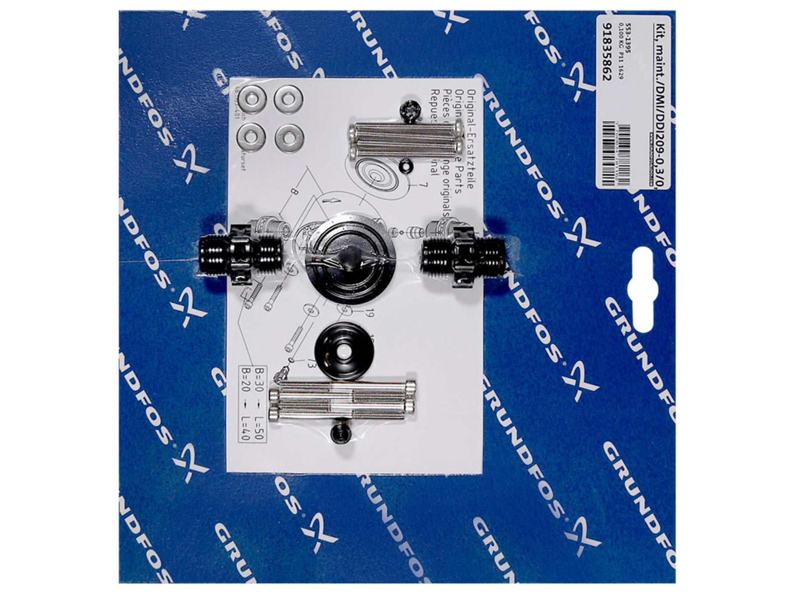 Grundfos 91835862, Maintenance Kit for DMI/DDI209-0,3/0,4D/PVC/V/G
