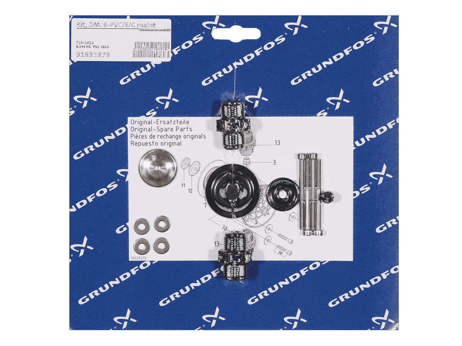 Grundfos 91835873, Maintenance Kit DMI 6-PVC/E/C