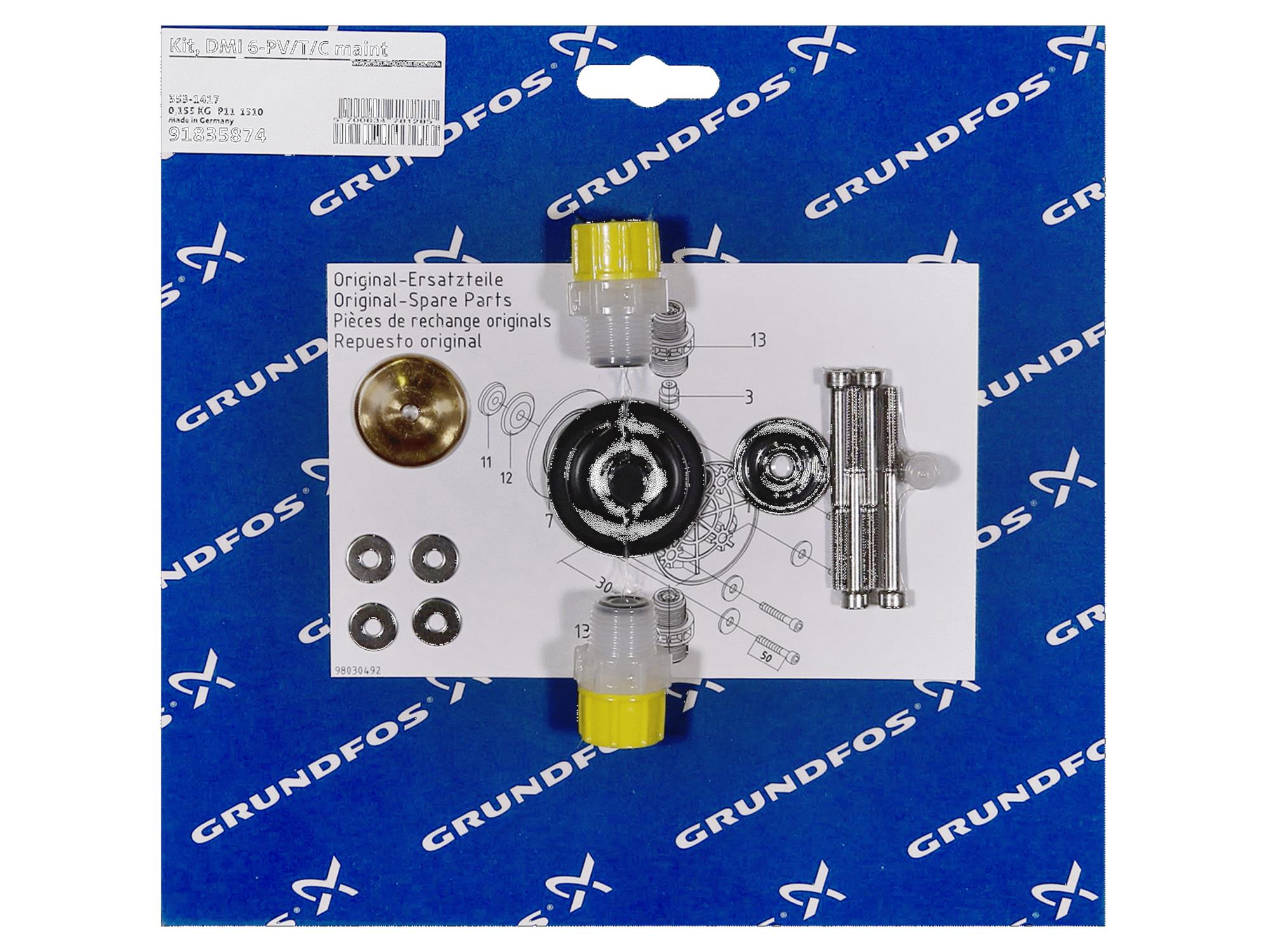 Grundfos 91835874, Maintenance Kit for DMI 6-PV/T/C