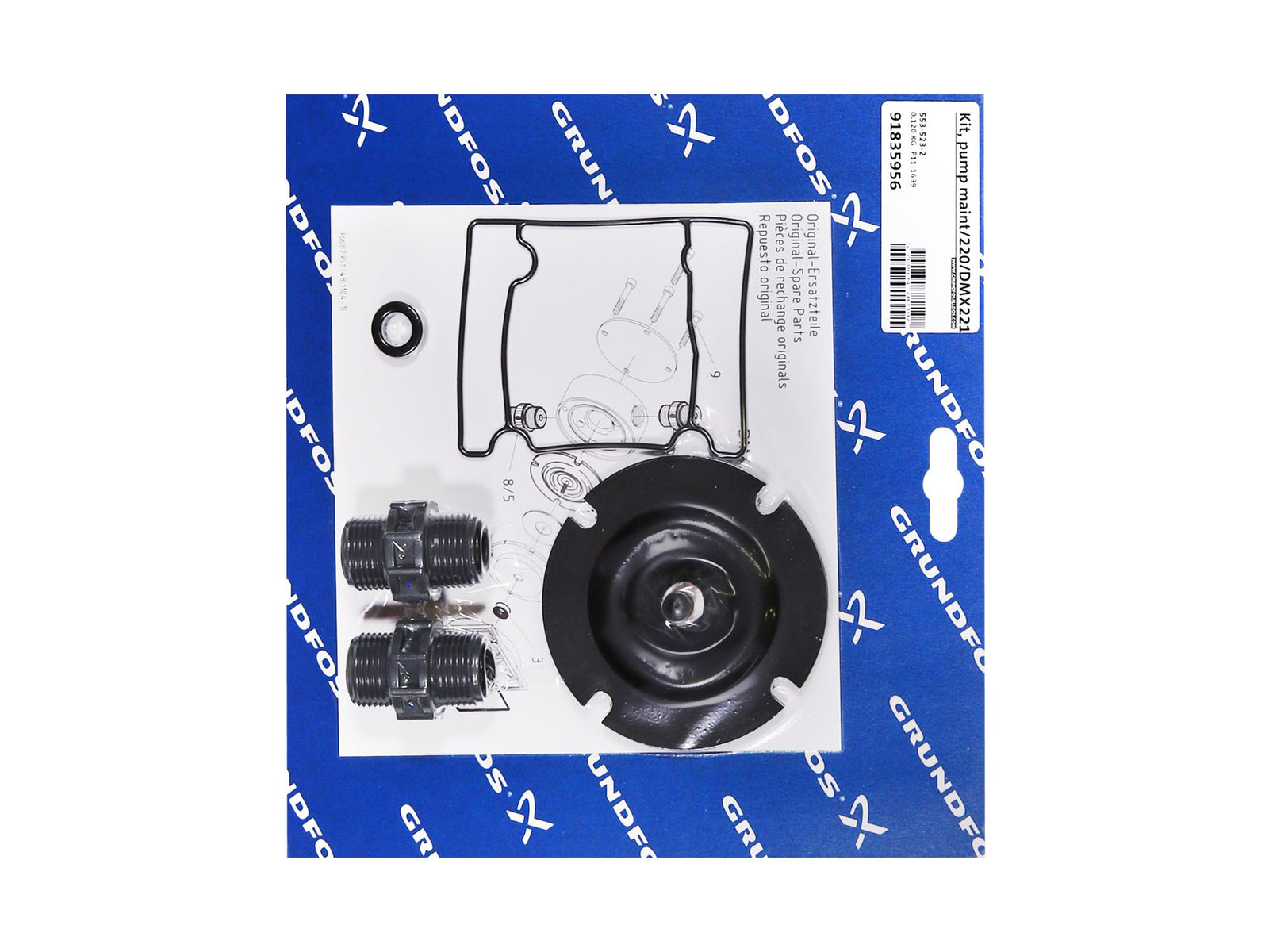 Grundfos 91835956, Maintenance Kit for Pump 220 DMX221-50 PVC E SS