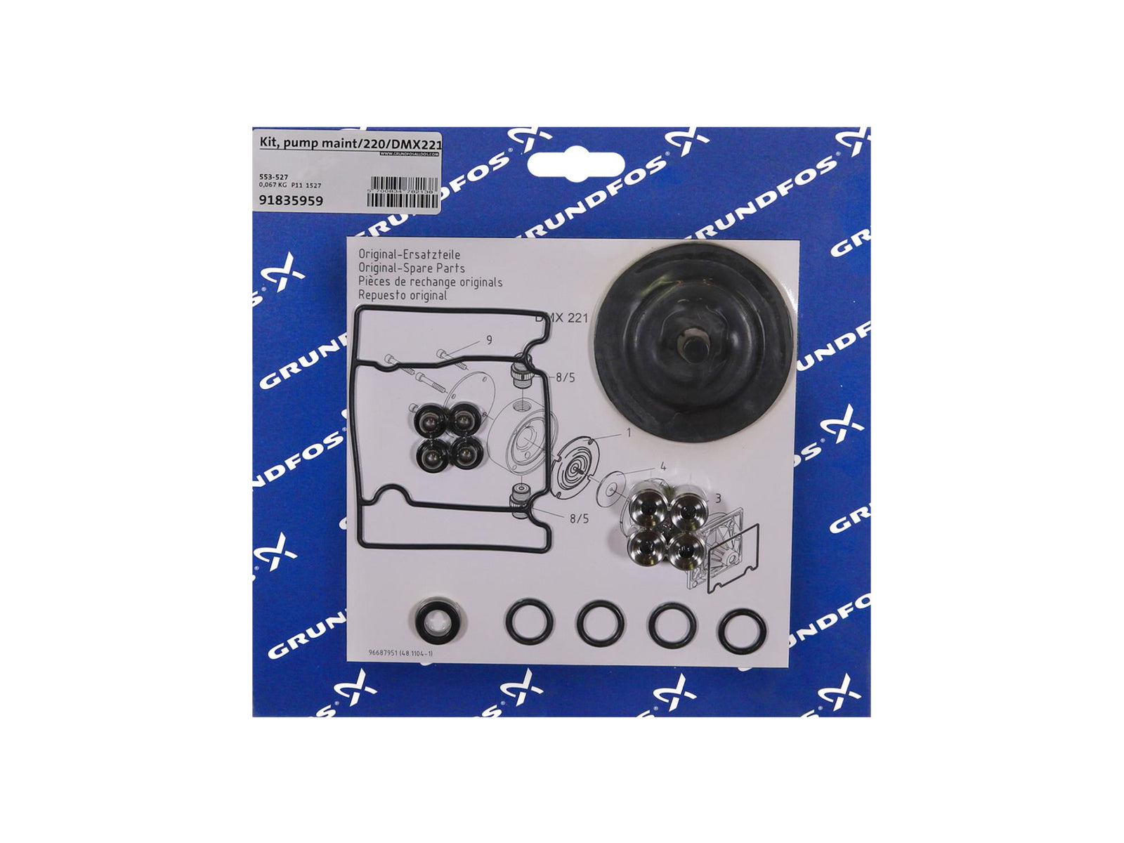 Grundfos 91835959, Maintenance Kit for Pump DMX221-35 SS V SS