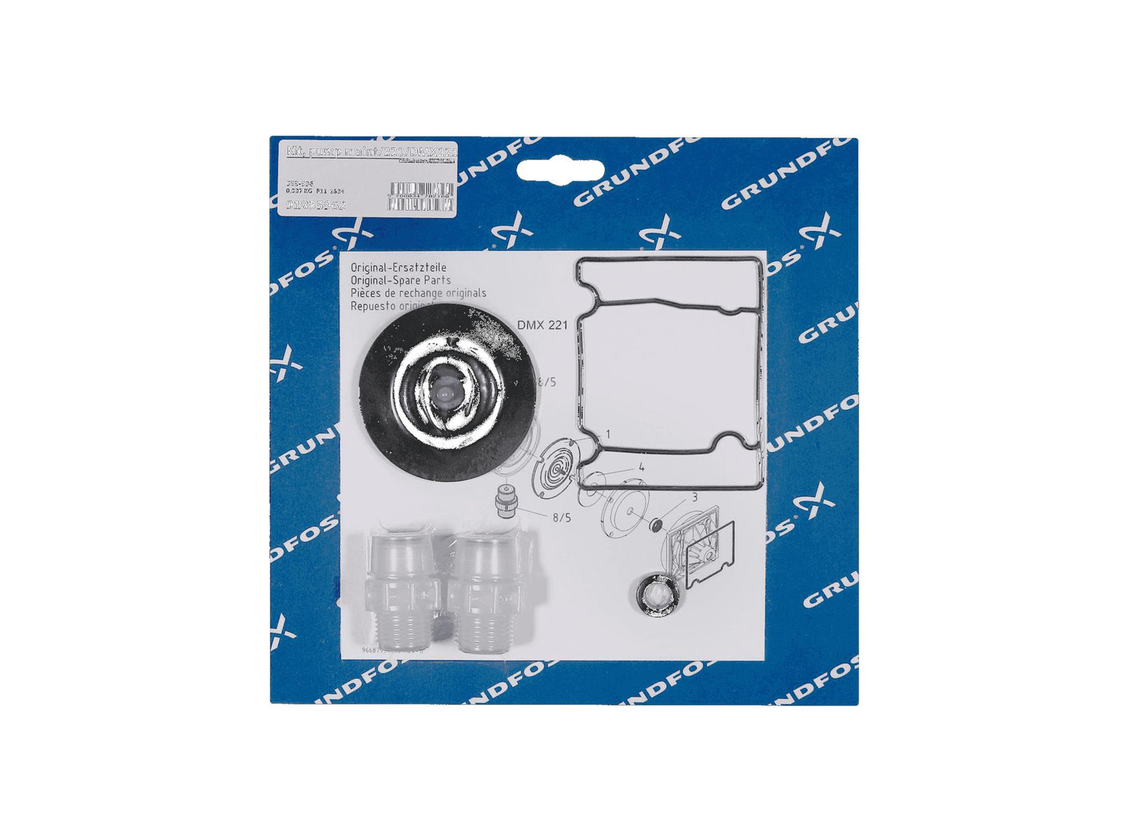 Grundfos 91835962, Maintenance Kit for Pump DMX221-27 PV T T