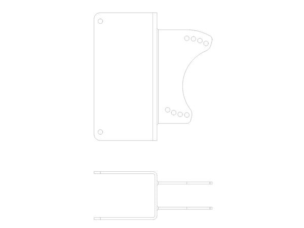 Grundfos 95035395, Angle Bracket SMD.09-35 +/- 30°, 60/60 A4 Adapter