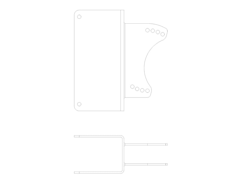 Grundfos 95035405, Angle Bracket SMD.09-35 30° for Column Profile