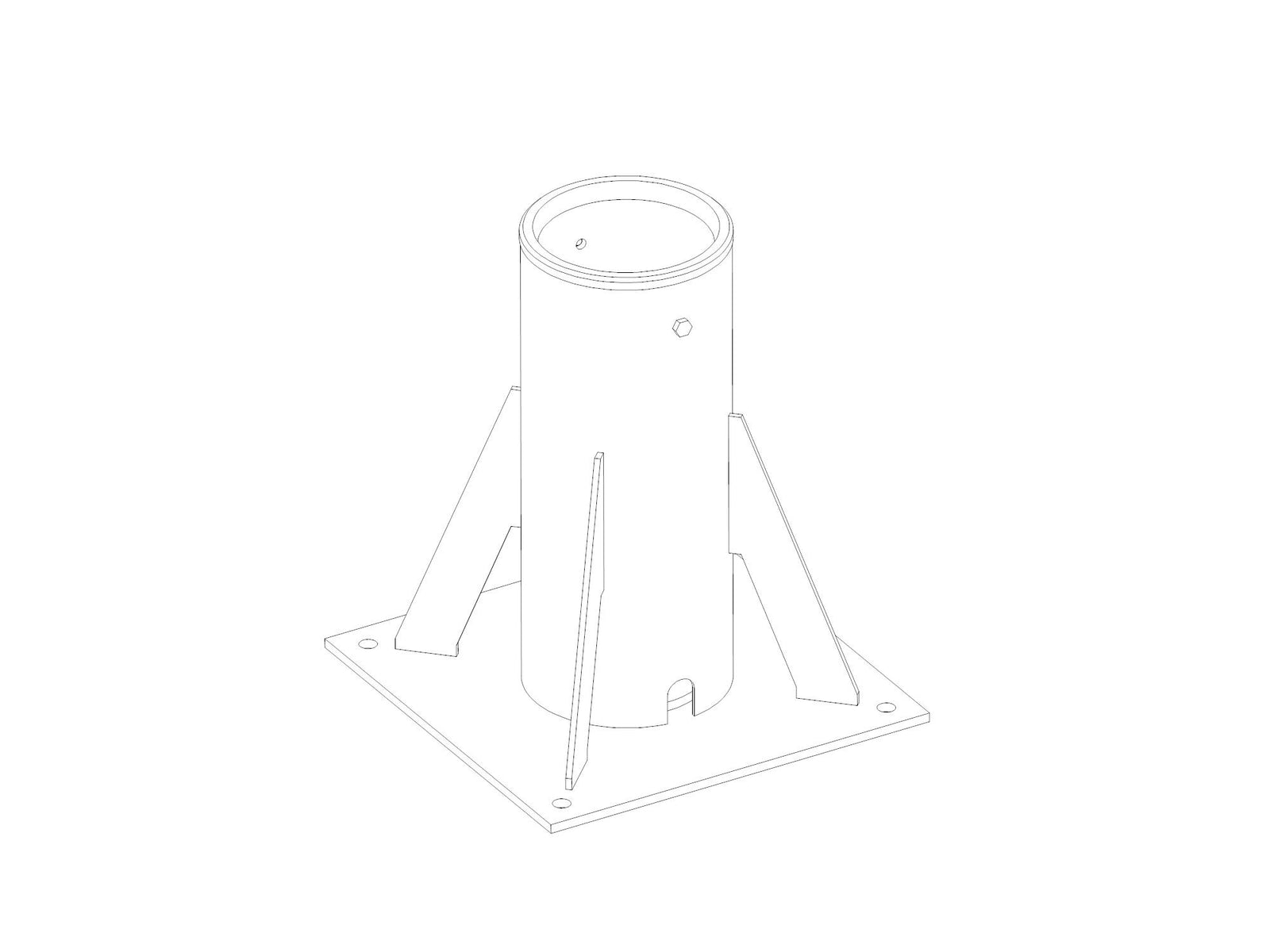 Grundfos 95036908, Bottom Fixation for Crane 250/500kg A2