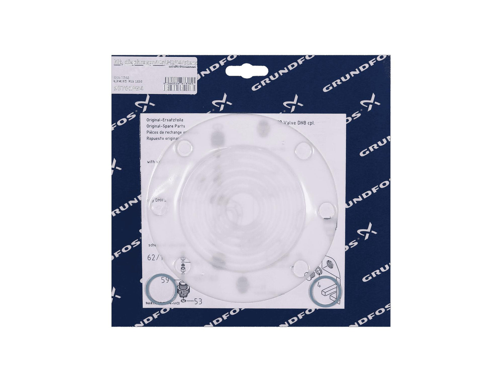 Grundfos 95701834, Diaphragm Kit DMH254 Standard