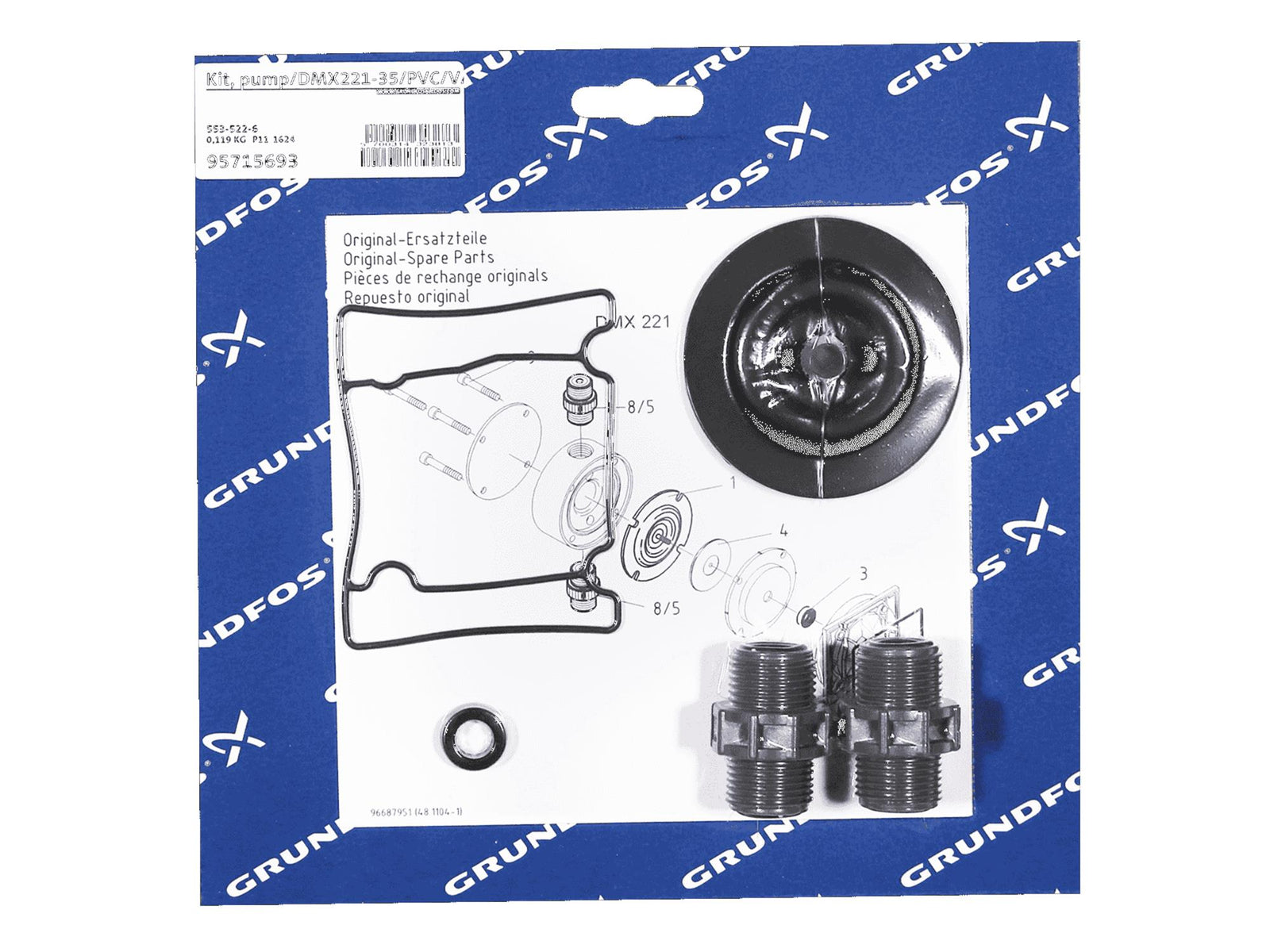 Grundfos 95715693, Pump Kit DMX221-35 PVC V C