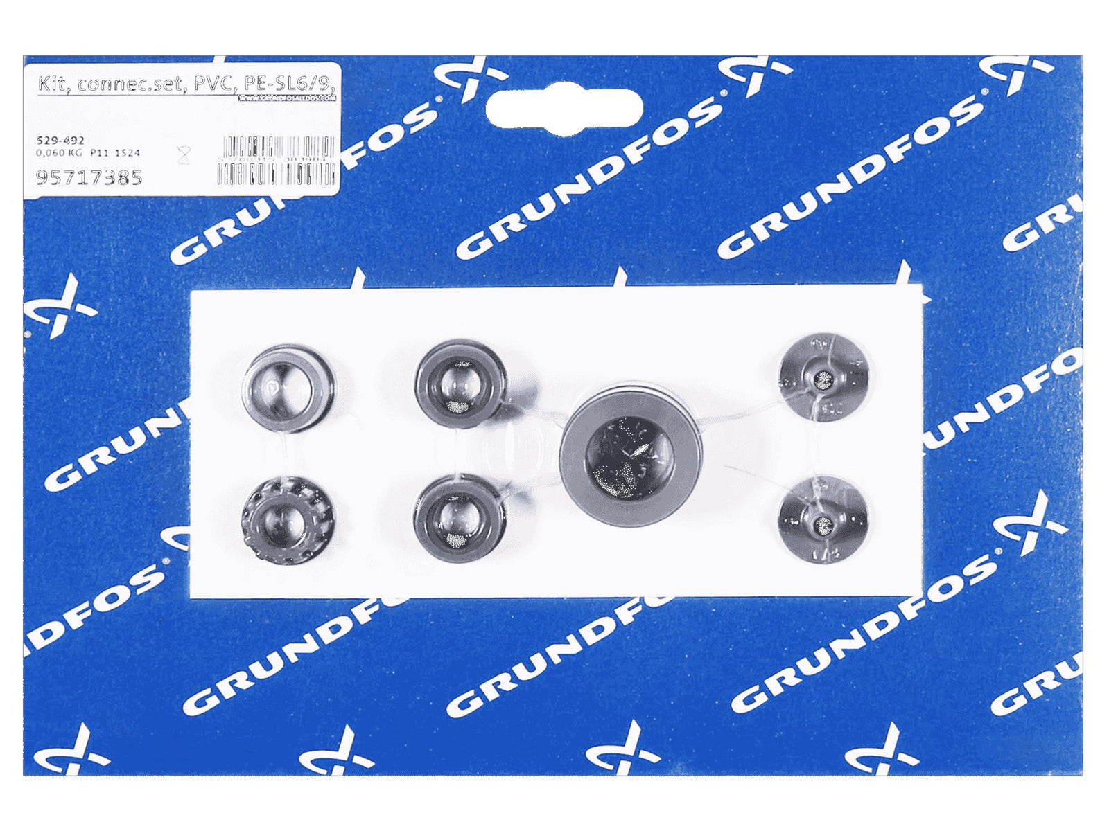 Grundfos 95717385, Connector Kit PVC PE-SL6/9 PVC-6/12
