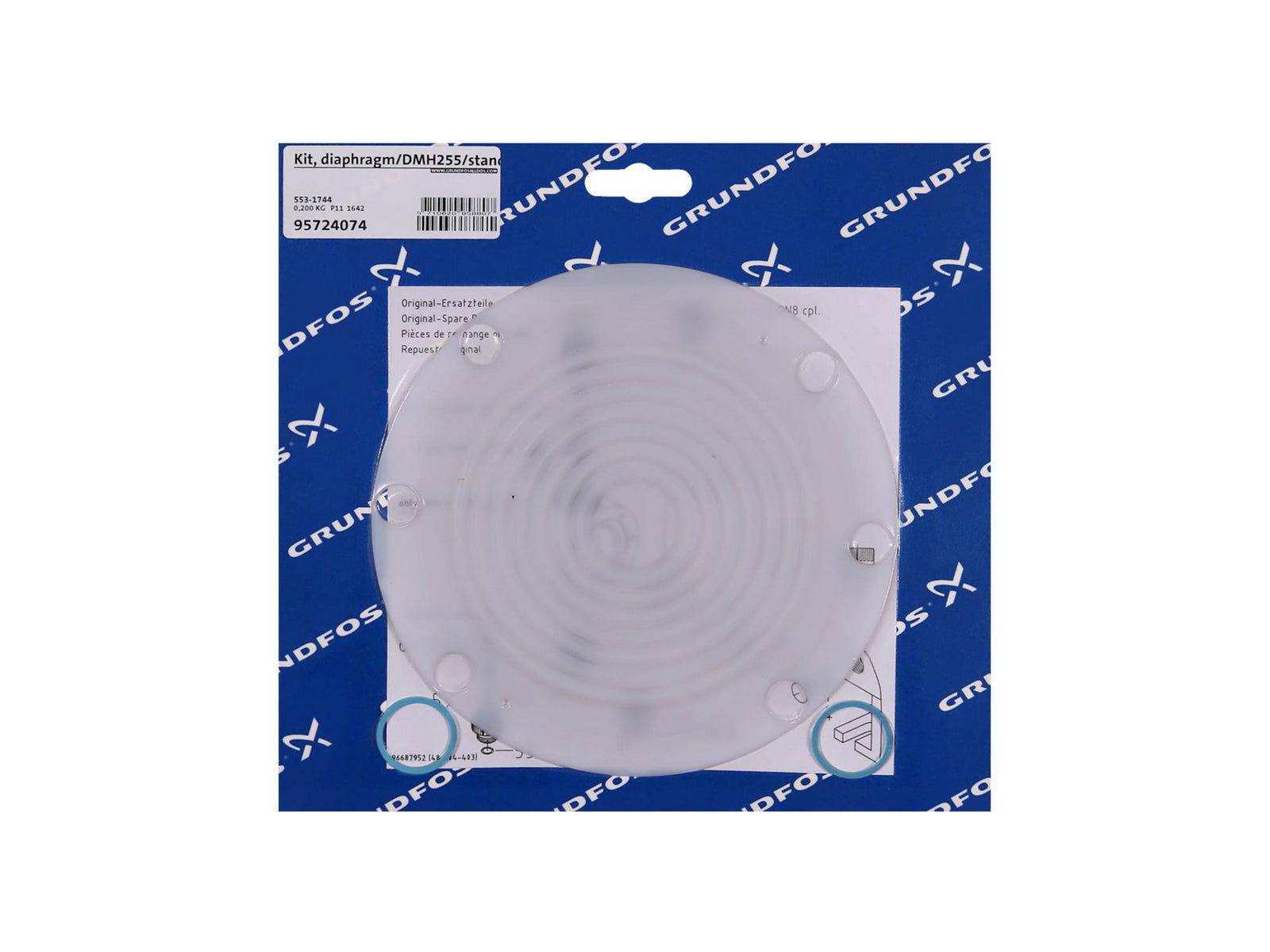 Grundfos 95724074, Diaphragm Kit for DMH255 Standard