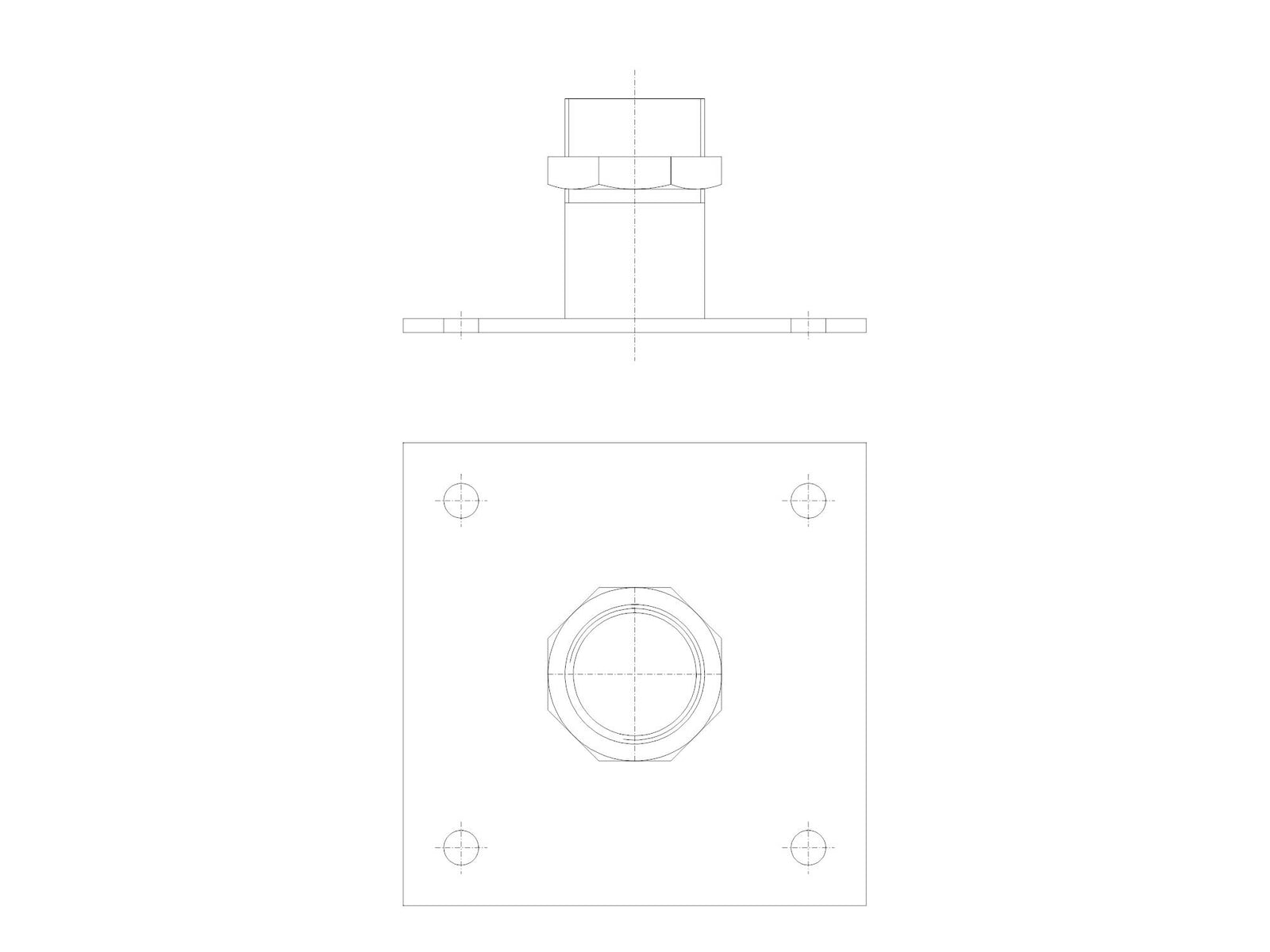 Grundfos 96115292, FixBase Floor Mount SMD.09-18.xx.T/AMD.07
