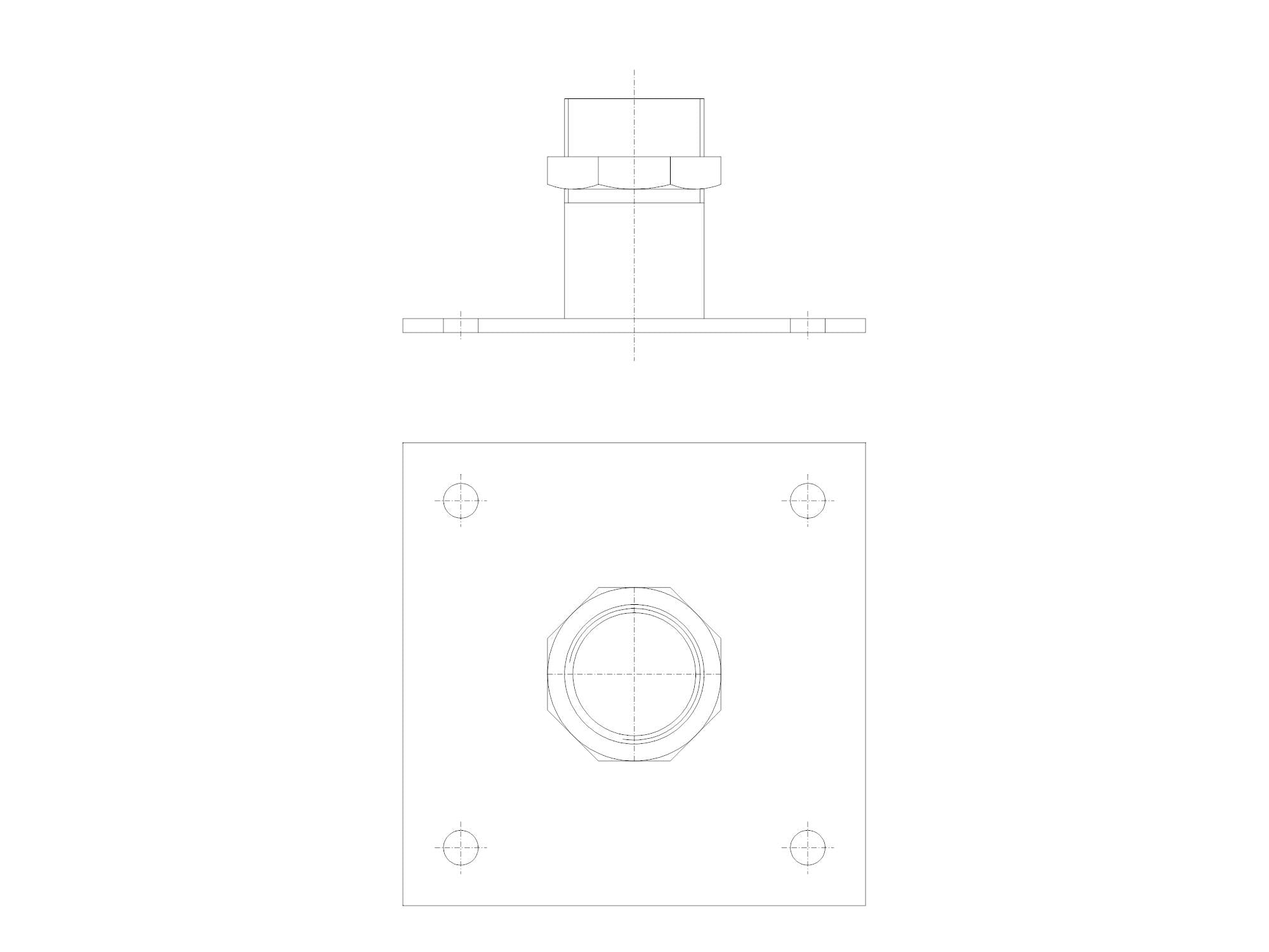 Grundfos 96115292, FixBase Floor Mount SMD.09-18.xx.T/AMD.07