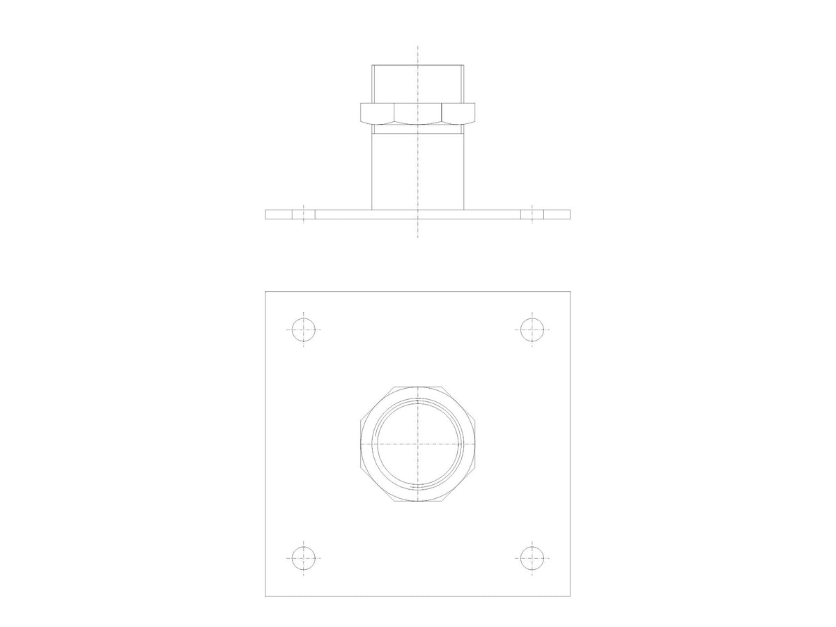 Grundfos 96115292, FixBase Floor Mount SMD.09-18.xx.T/AMD.07