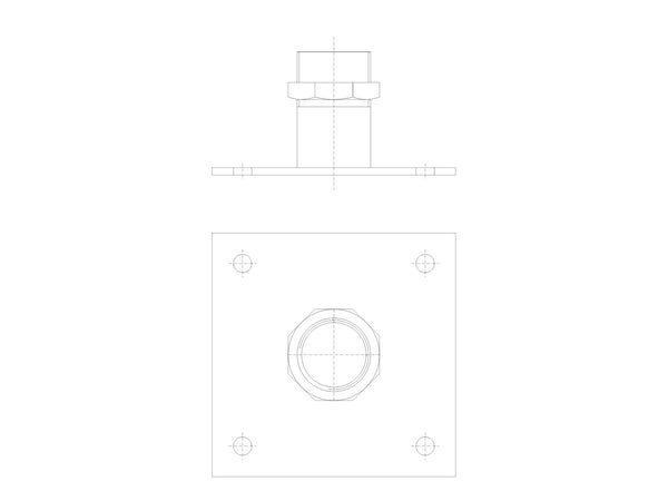 Grundfos 96115292, FixBase Floor Mount SMD.09-18.xx.T/AMD.07