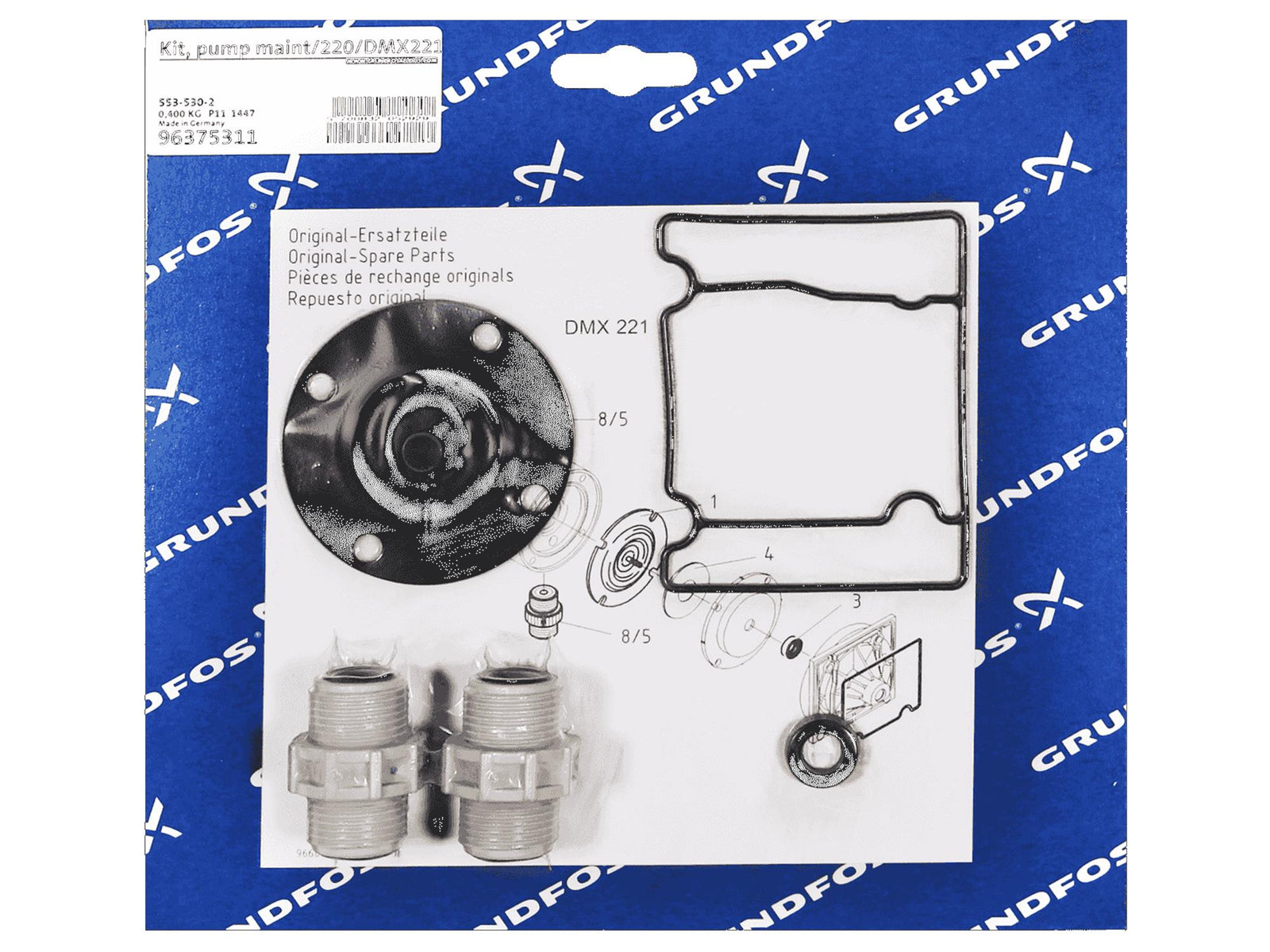 Grundfos 96375311, Maintenance Kit for Pump DMX221-16 PP E T