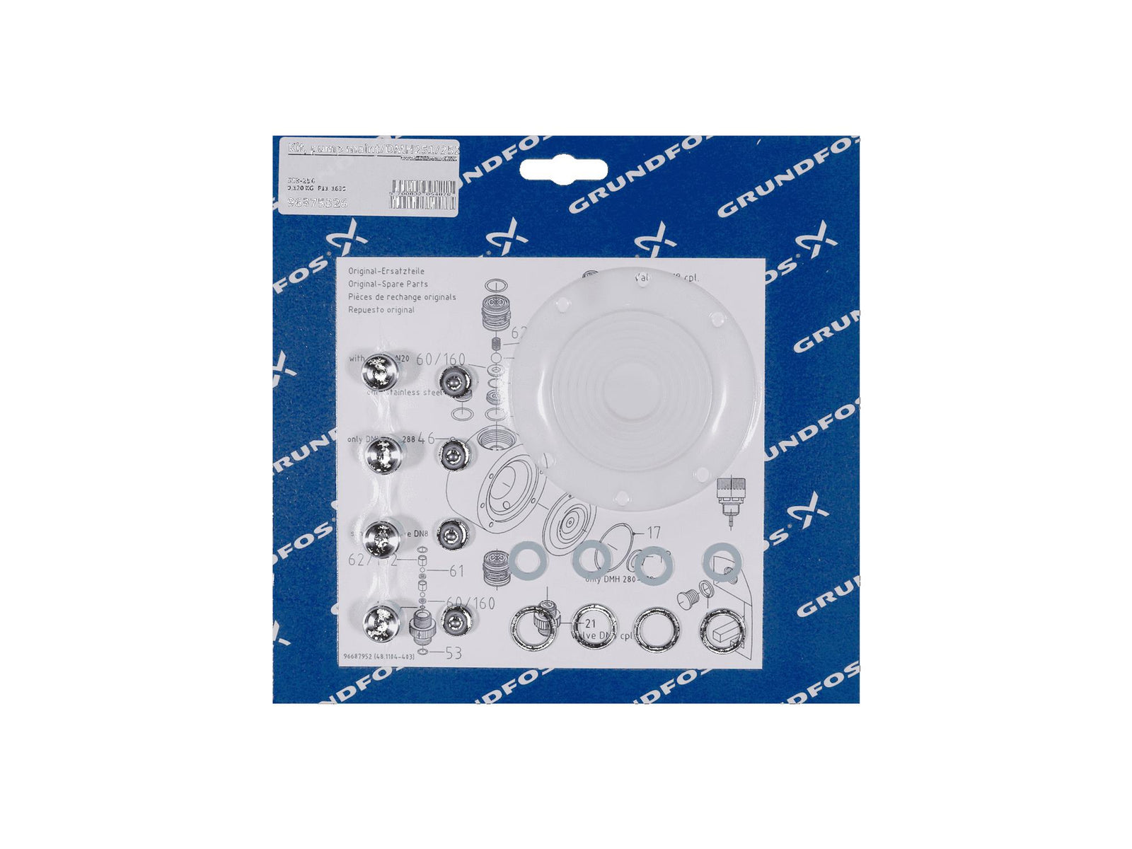Grundfos 96375326, Maintenance Kit for Pump DMH251/252/SS/V/SS
