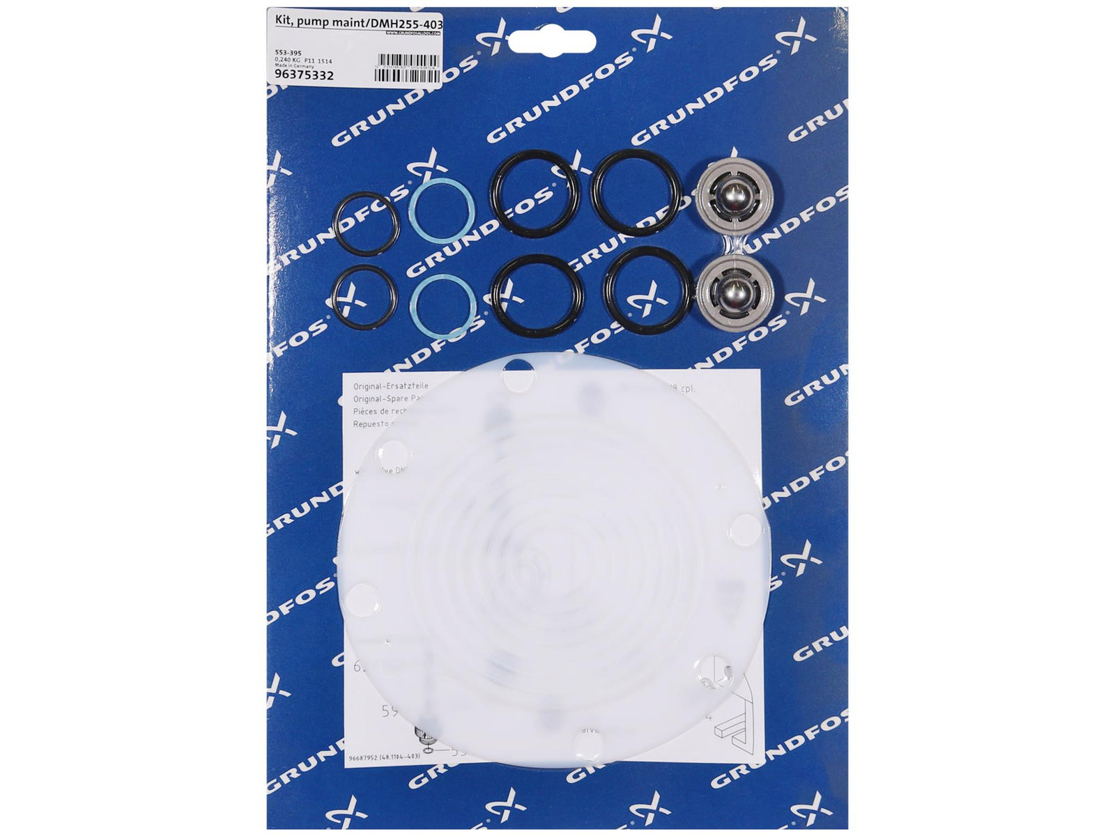 Grundfos 96375332, Maintenance Kit for Pump DMH255-403 SS V SS