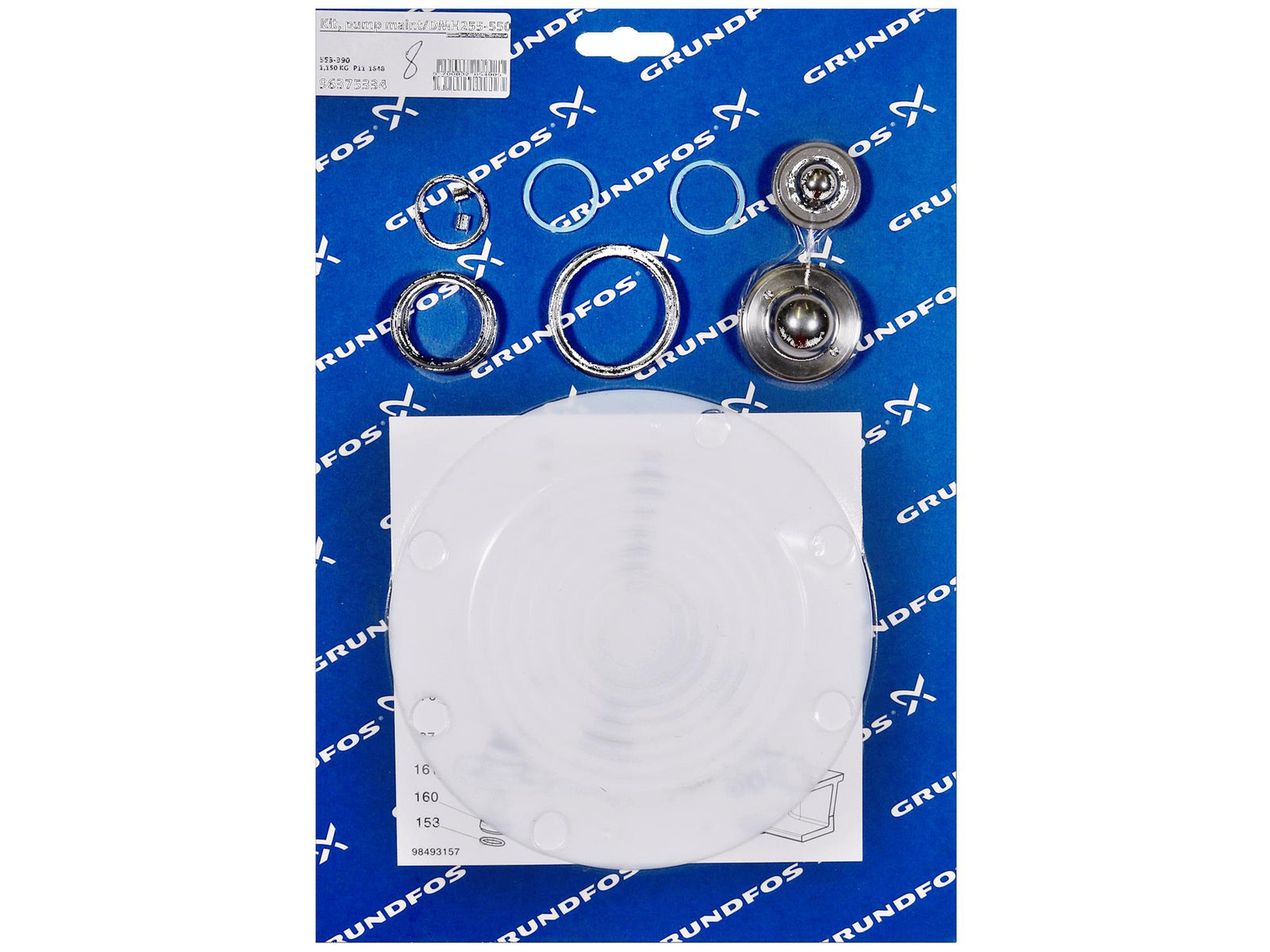 Grundfos 96375334, Maintenance Kit for Pump DMH255-550 SS V SS