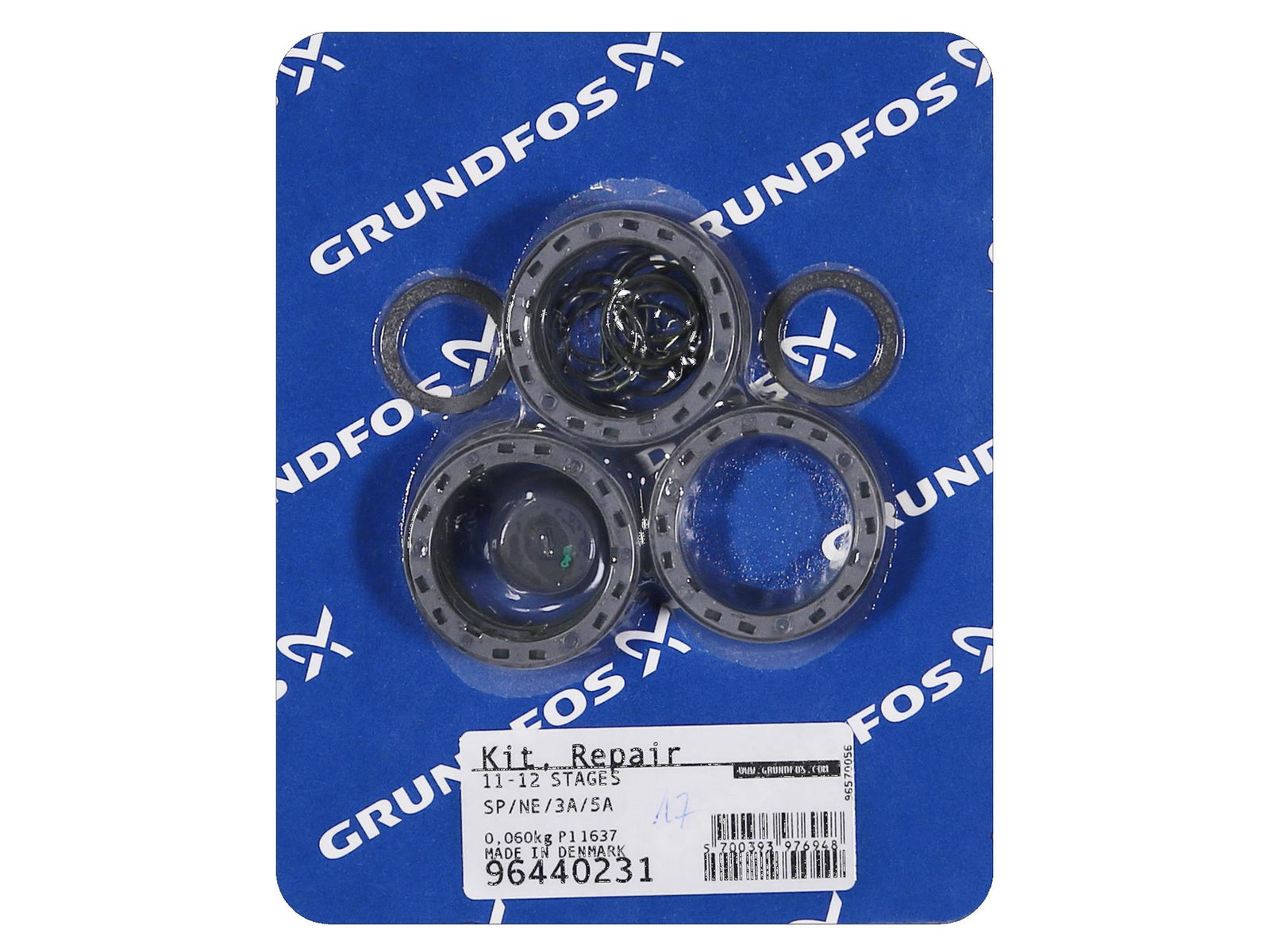 Grundfos 96440231, Wear Parts Kit for SP/NE 3A,5A -12 Stages
