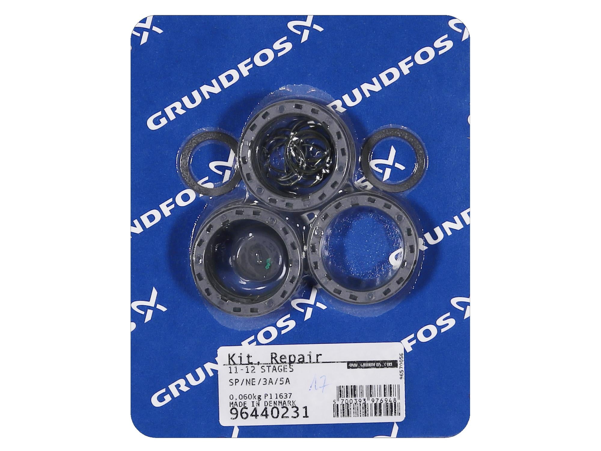Grundfos 96440231, Wear Parts Kit for SP/NE 3A,5A -12 Stages