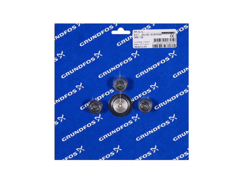 Grundfos 96441149, Valve Diaphragm Kit DME S8 PP E C