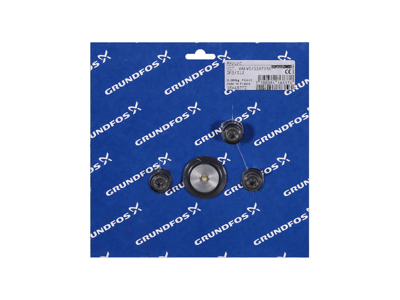 Grundfos 96446772, Valve Diaphragm Kit DME S12 PP V C