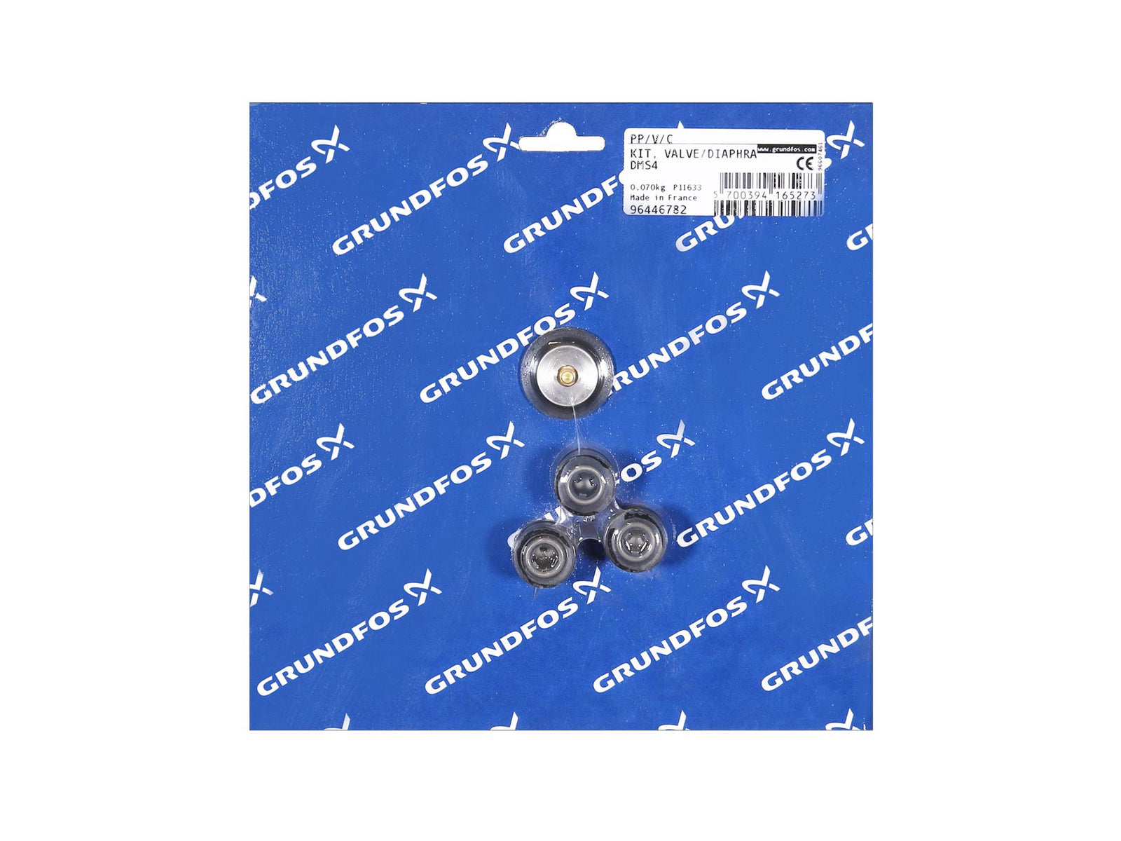 Grundfos 96446782, Valve Diaphragm Kit DMS4 PP V C