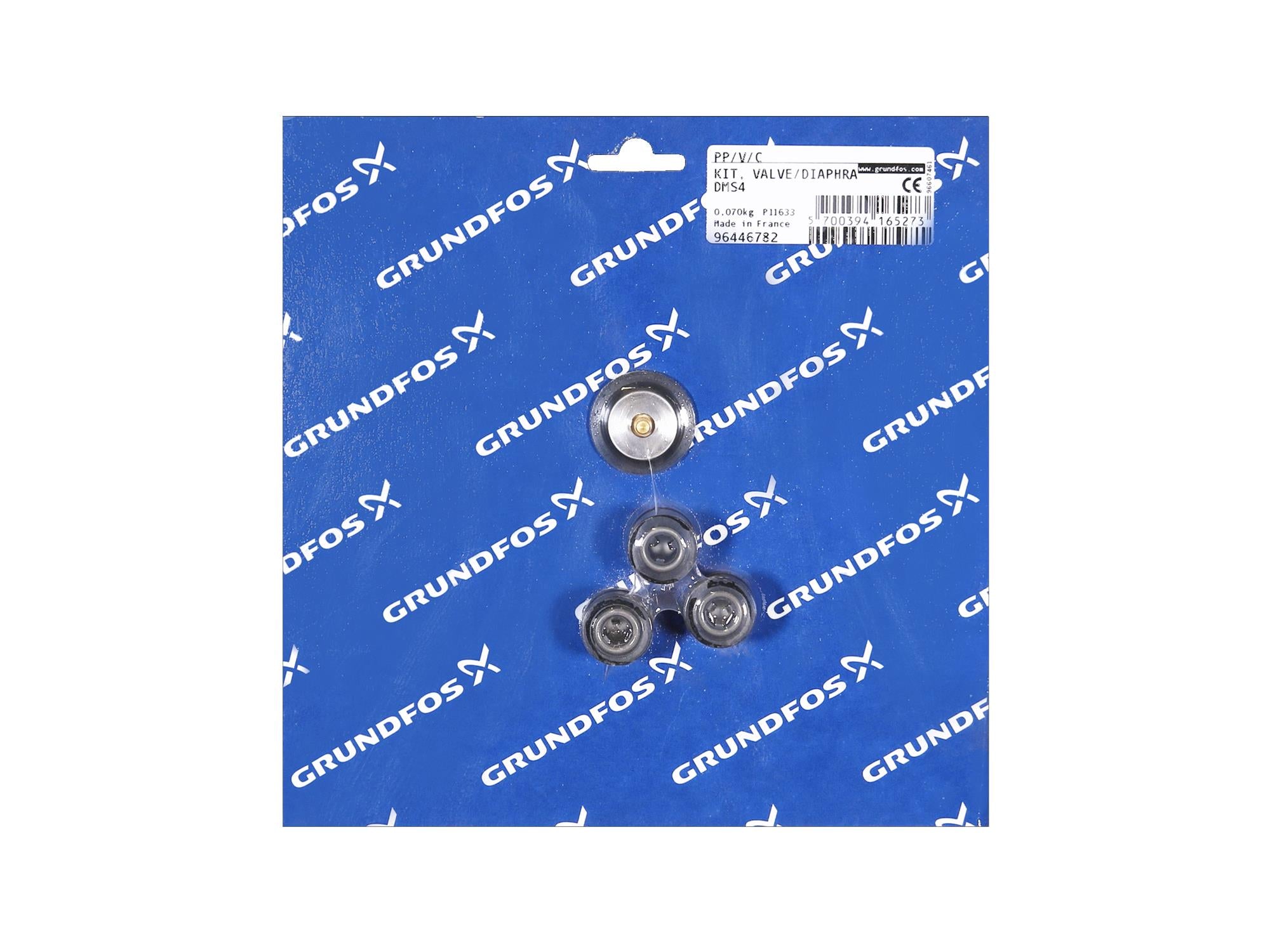 Grundfos 96446782, Valve Diaphragm Kit DMS4 PP V C