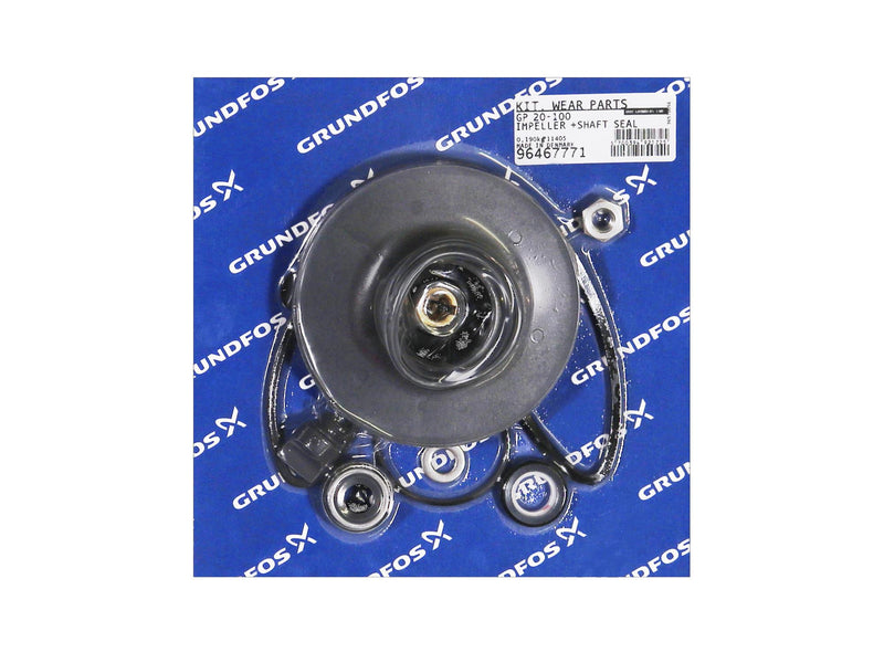 Grundfos 96467771, Wear Part Kit for GP20-100 Impeller and Shaft Seal