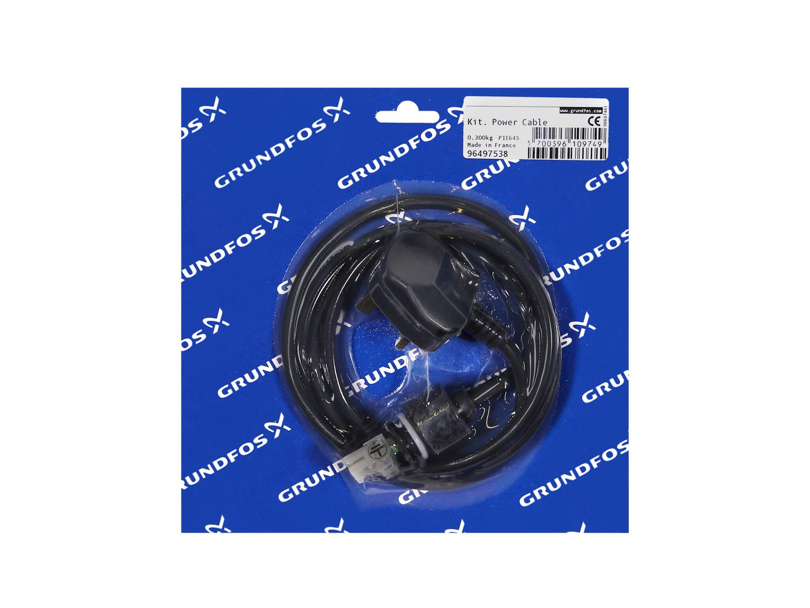 Grundfos 96497538, Power Cord Kit U.K.