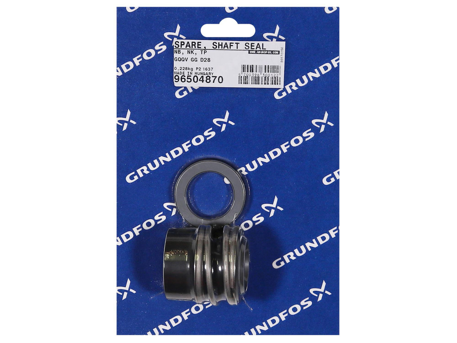 Grundfos 96504870, Shaft Seal GQQV GG D28